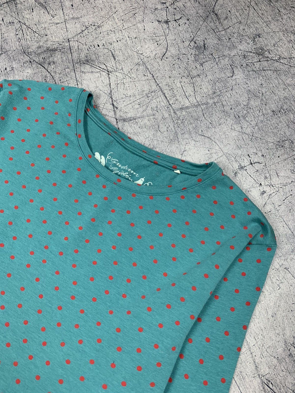 Gudrun Sjoden Gudrun Sjoden Polka Dot Pattern Long Sleeve Tee Sz M Green Size M / US 6-8 / IT 42-44 - 4 Thumbnail