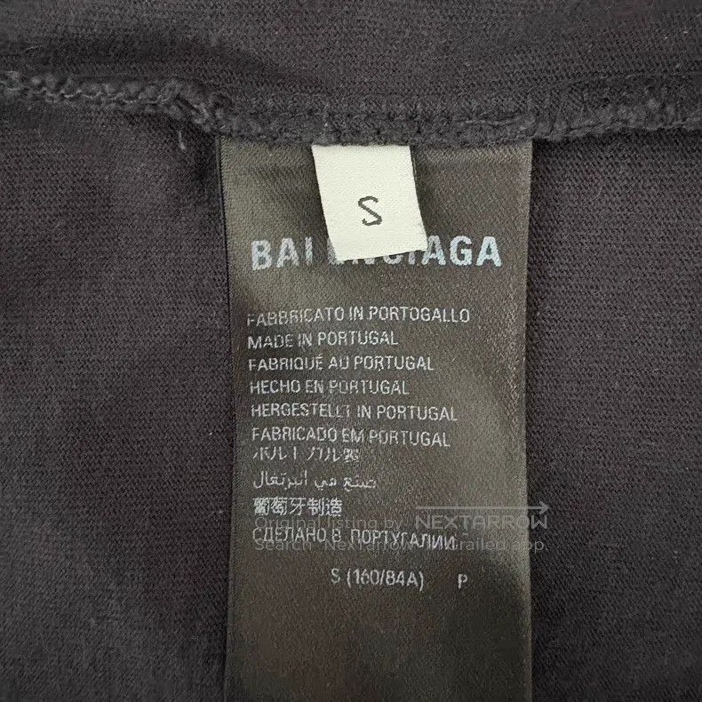 Balenciaga Balenciaga Back Reflective Logo Letter Printed Round Neck Size US S / EU 44-46 / 1 - 6 Thumbnail