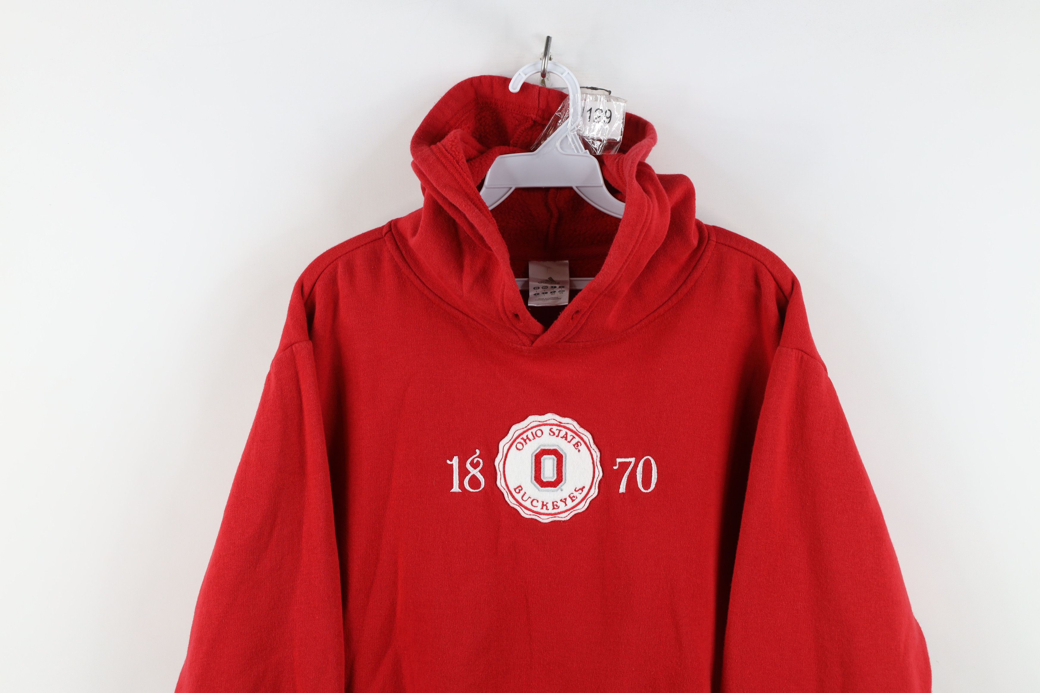 Adidas Vintage Adidas Spell Ohio State University Hoodie Sweatshirt Size L / US 10 / IT 46 - 2 Thumbnail