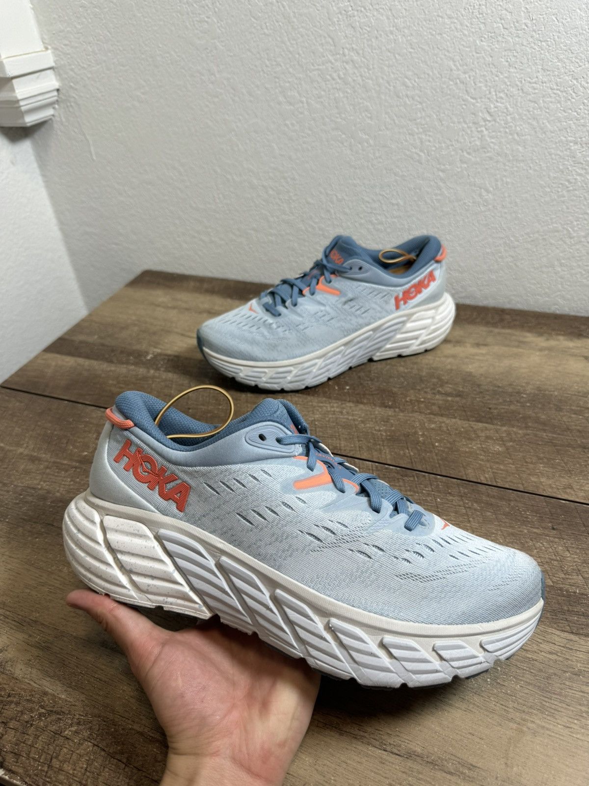 Hoka Hoka One One Gaviota 4 Blue Fog Womens Size 11 D Mens 9.5 Size US 11 / IT 41 - 1 Thumbnail