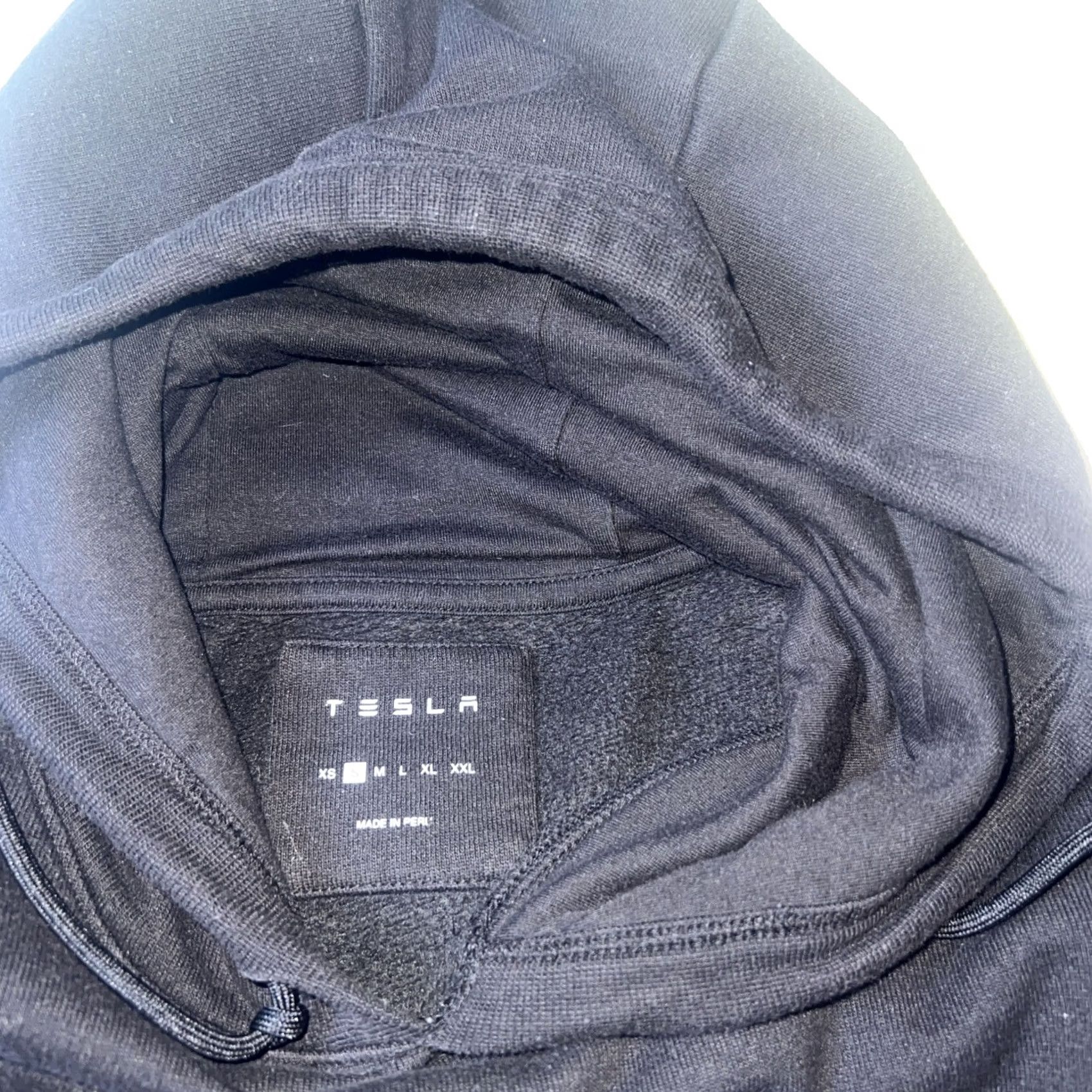 Logo 7 VINTAGE Tesla Small Font Logo Sweatshirt Hoodie Adult Small Black Elon Musk EV Size US S / EU 44-46 / 1 - 6 Thumbnail