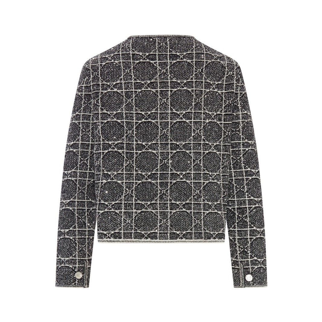 Dior DIOR $5800 Macrocannage Cropped Jacket New & Authentic (Wome Size M / US 6-8 / IT 42-44 - 2 Thumbnail