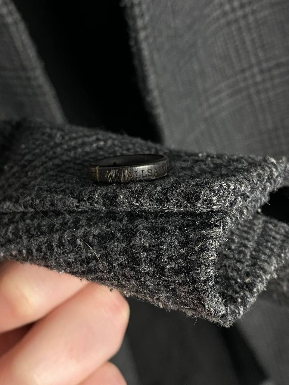 Allsaints × Vintage AllSaints “Navan” Check Wool Coat Size XXL Size US XXL / EU 58 / 5 - 14 Thumbnail