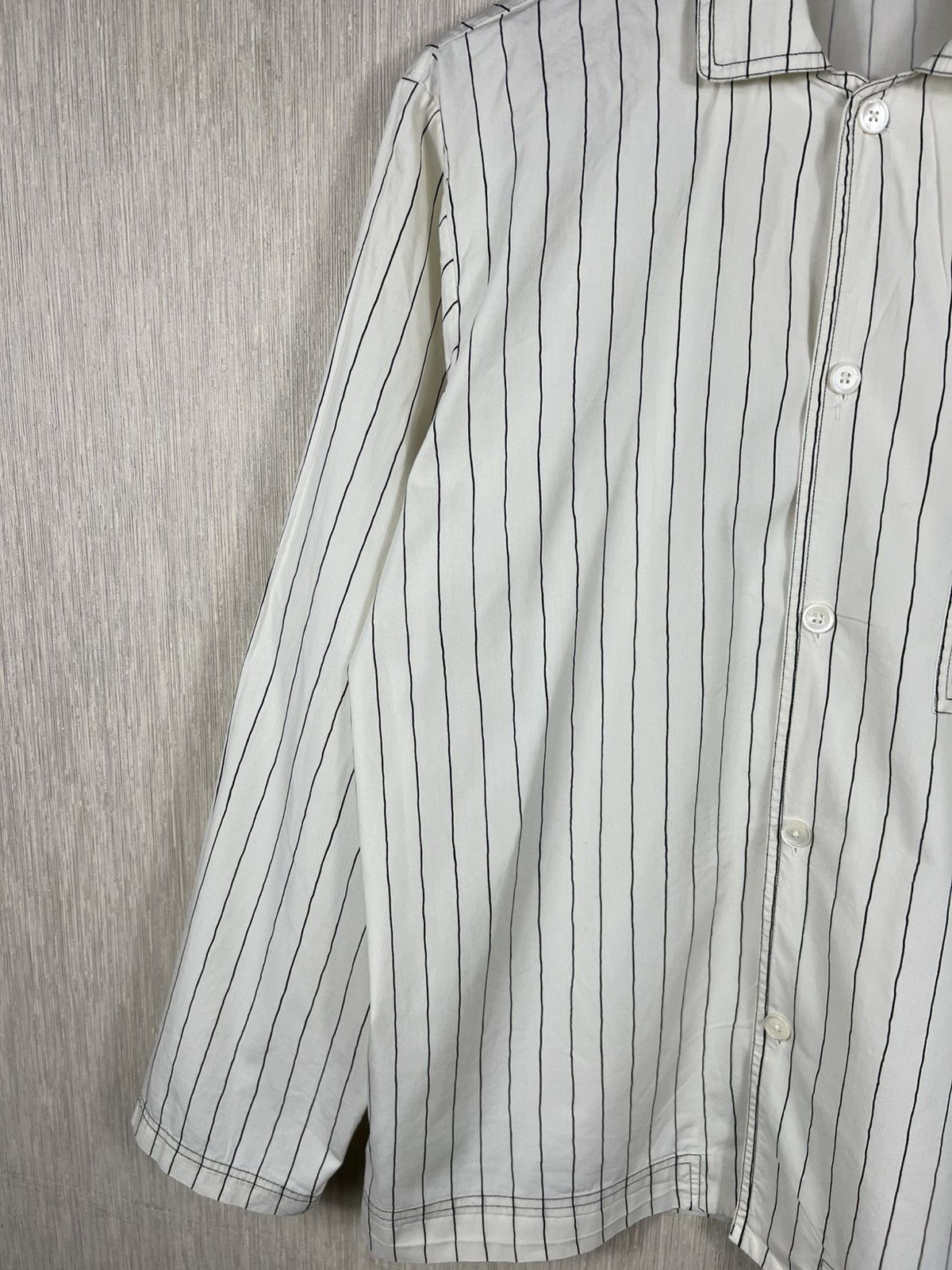 Stussy × Tekla Stussy x Tekla striped pajama button up pocket organic shirt Size US L / EU 52-54 / 3 - 4 Thumbnail