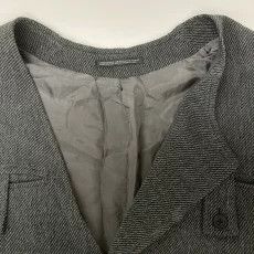 Yohji Yamamoto Yohji Yamamoto Pour Homme Soft Tweed Asymmetrical Coat Size US L / EU 52-54 / 3 - 7 Thumbnail