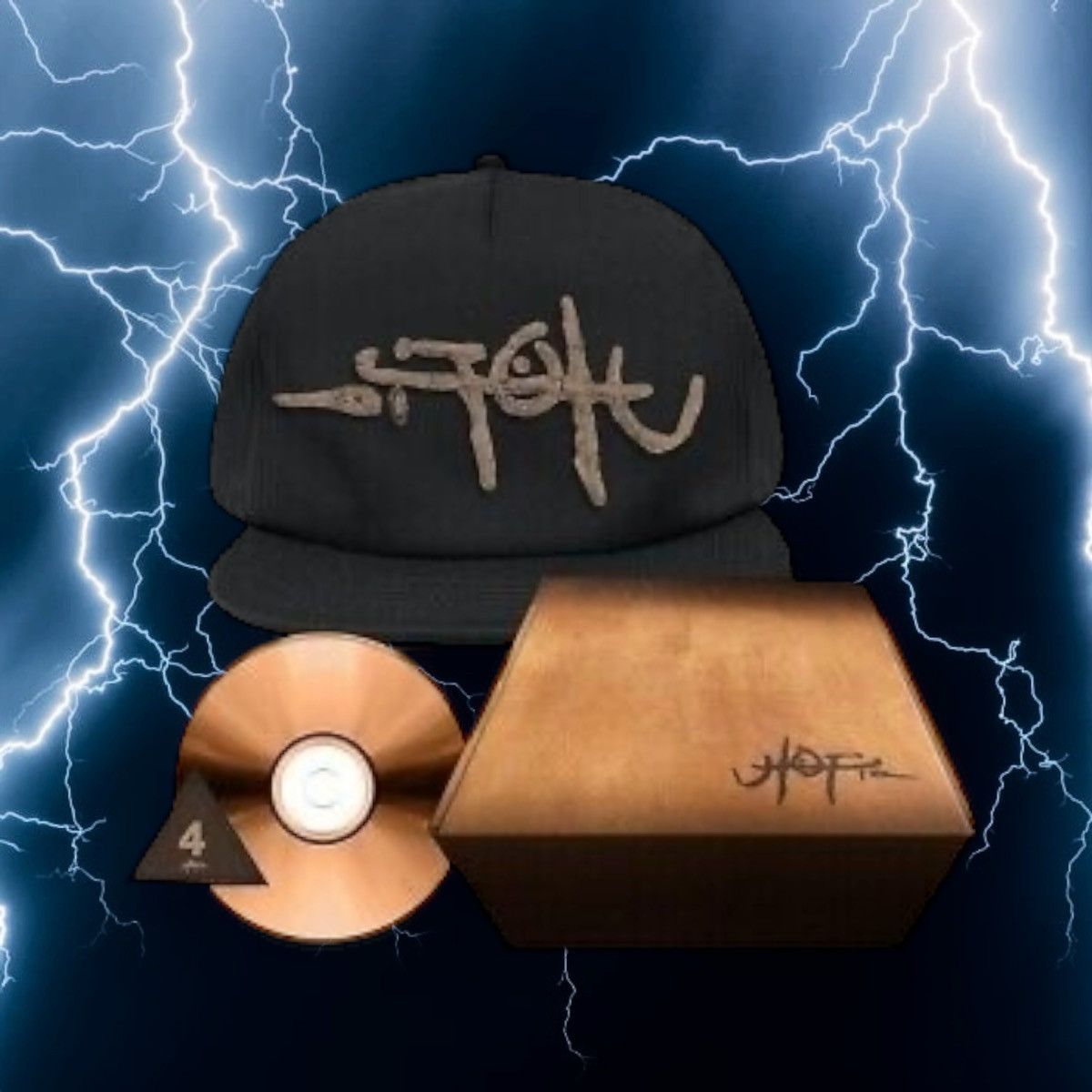 Travis Scott Utopia A4 Pack Snapback Hat + CD Box Set
