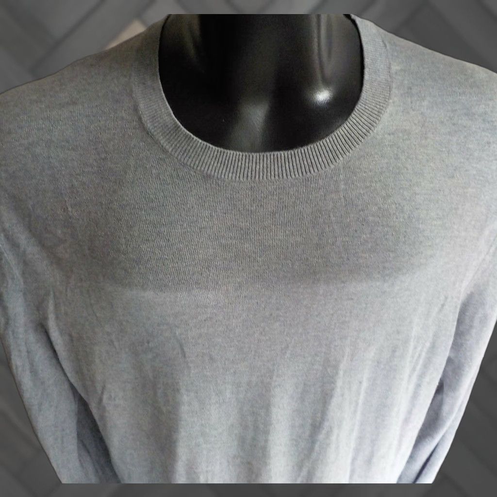 Banana Republic Banana Republic Crewneck Sweater Gray L Silk/Cotton/Cashmere Mens Size US L / EU 52-54 / 3 - 1 Thumbnail