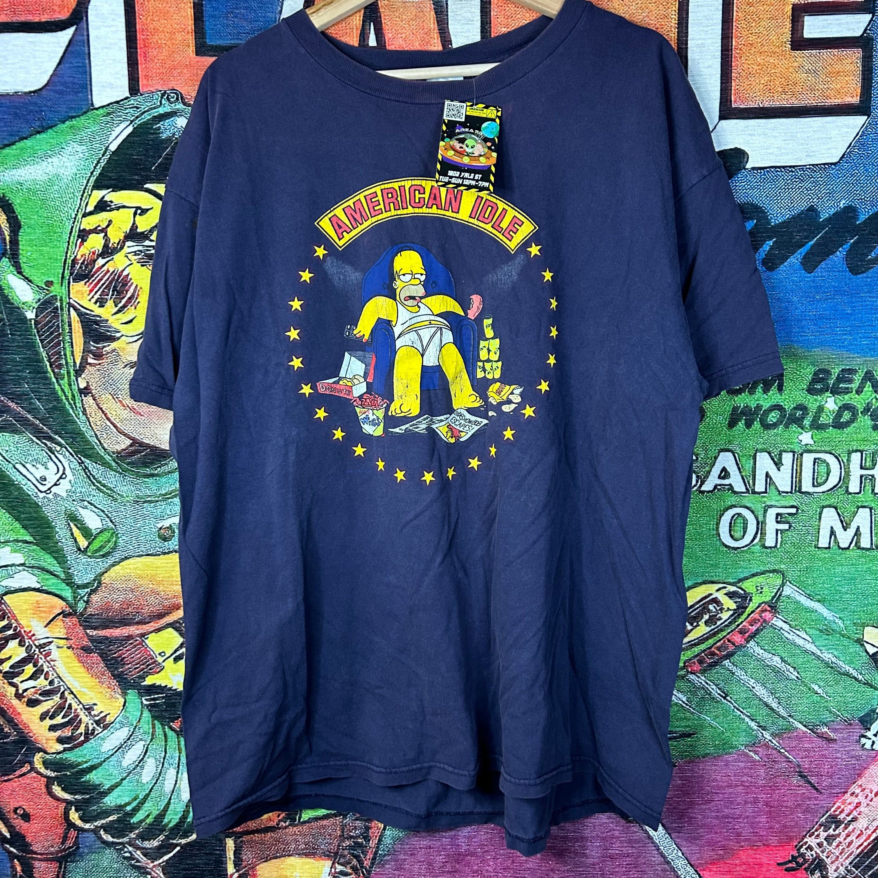 The Simpsons × Vintage Y2K Simpsons ‘American Idle’ Tee Size XL Size US XL / EU 56 / 4 - 1 Thumbnail