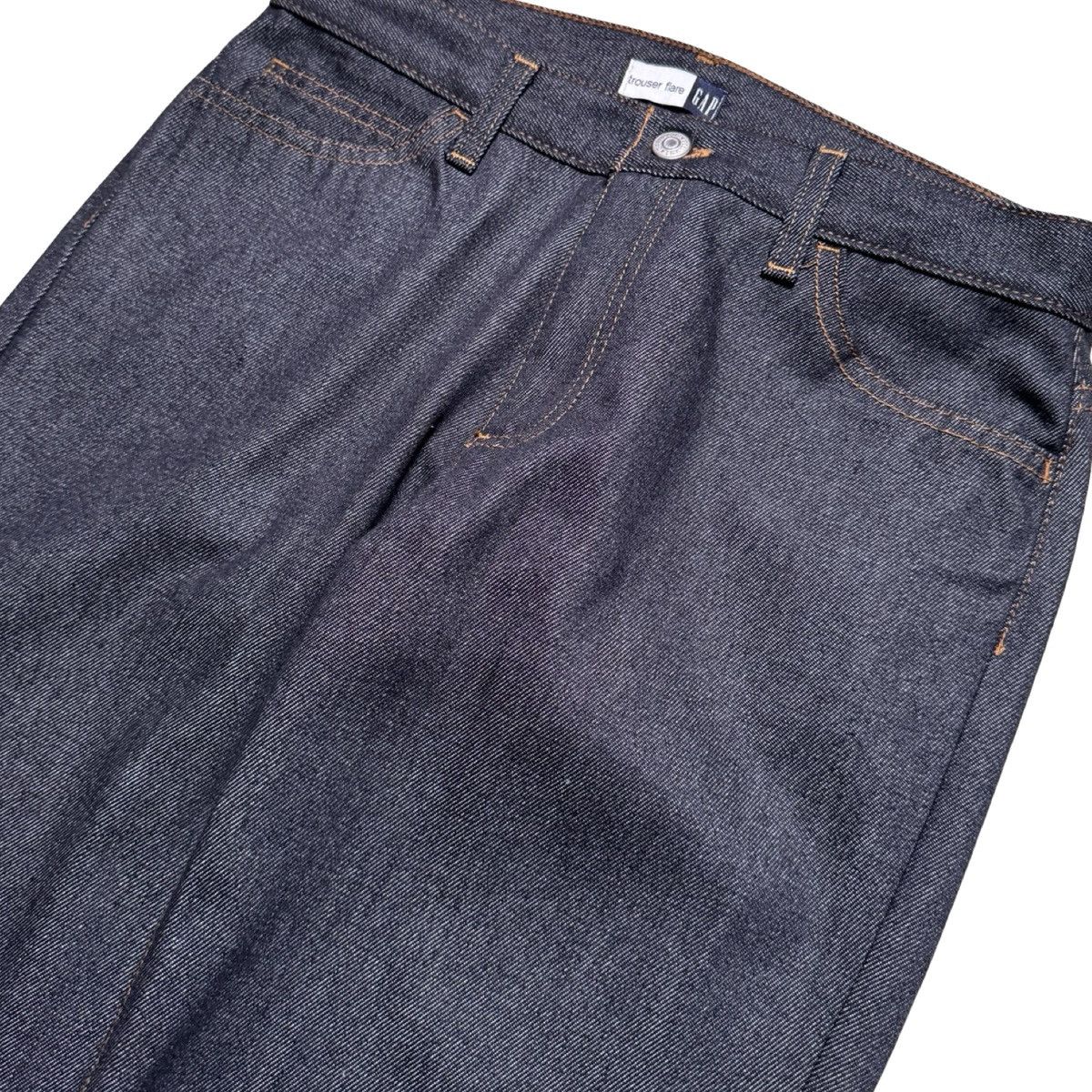 Gap Vintage 90s GAP Jeans Womens Size 8 Blue Trouser Flare Size 30" / US 8 / IT 44 - 2 Thumbnail