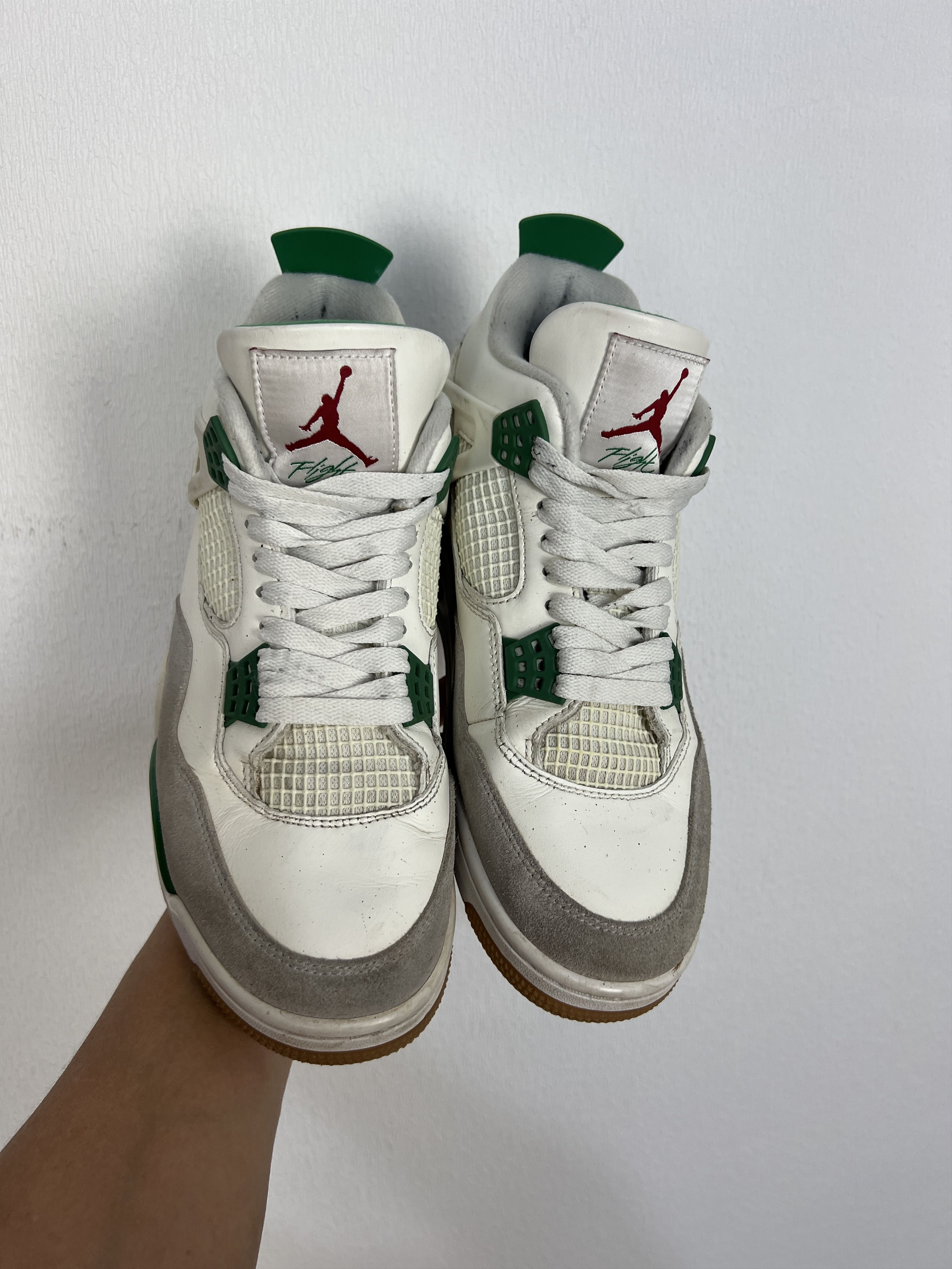 Nike Size US 9.5 Jordan 4 Retro SP x Nike SB Mid Pine Green Size US 9.5 / EU 42-43 - 2 Thumbnail