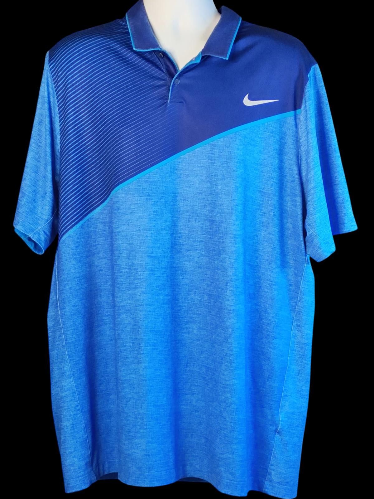 Nike Nike Golf Blue Gradient Polo Shirt for Men Size US XL / EU 56 / 4 - 3 Thumbnail