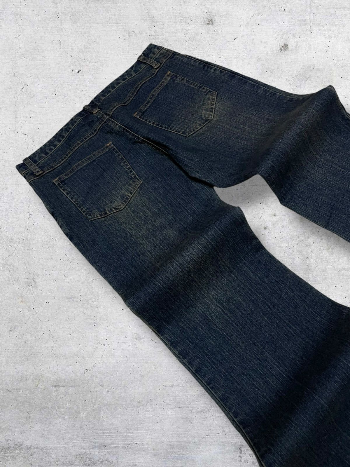 Tornado Mart VINTAGE JOUERAUX JAPAN DESIGNER 90S CLASSIC FLARED CUT DENIM Size US 29 - 13 Thumbnail