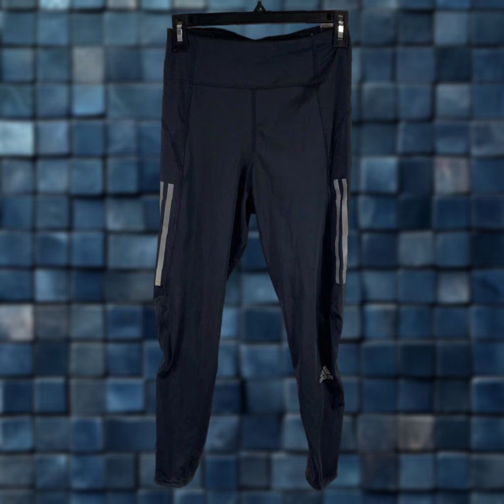 Adidas NEW Adidas OTR 7/8 Tight Women's Black Carrera Compression Leggings S Tight Skinny Inseam 25 in Activewear Running Winter Pullo n Closure Size 28" / US 6 / IT 42 - 1 Thumbnail