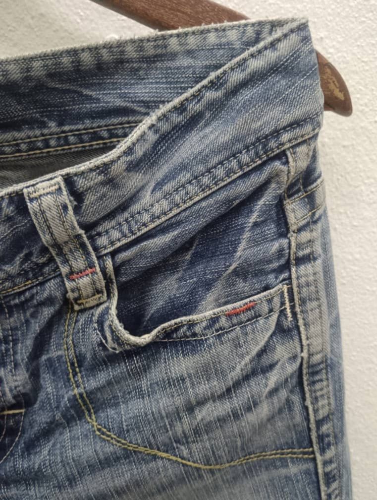 If Six Was Nine × Japanese Brand × Seven 7 💥BEST OFFER💥C SEVENTEEN BOOTCUT DISTRESSED DENIM Size 30" / US 8 / IT 44 - 8 Thumbnail