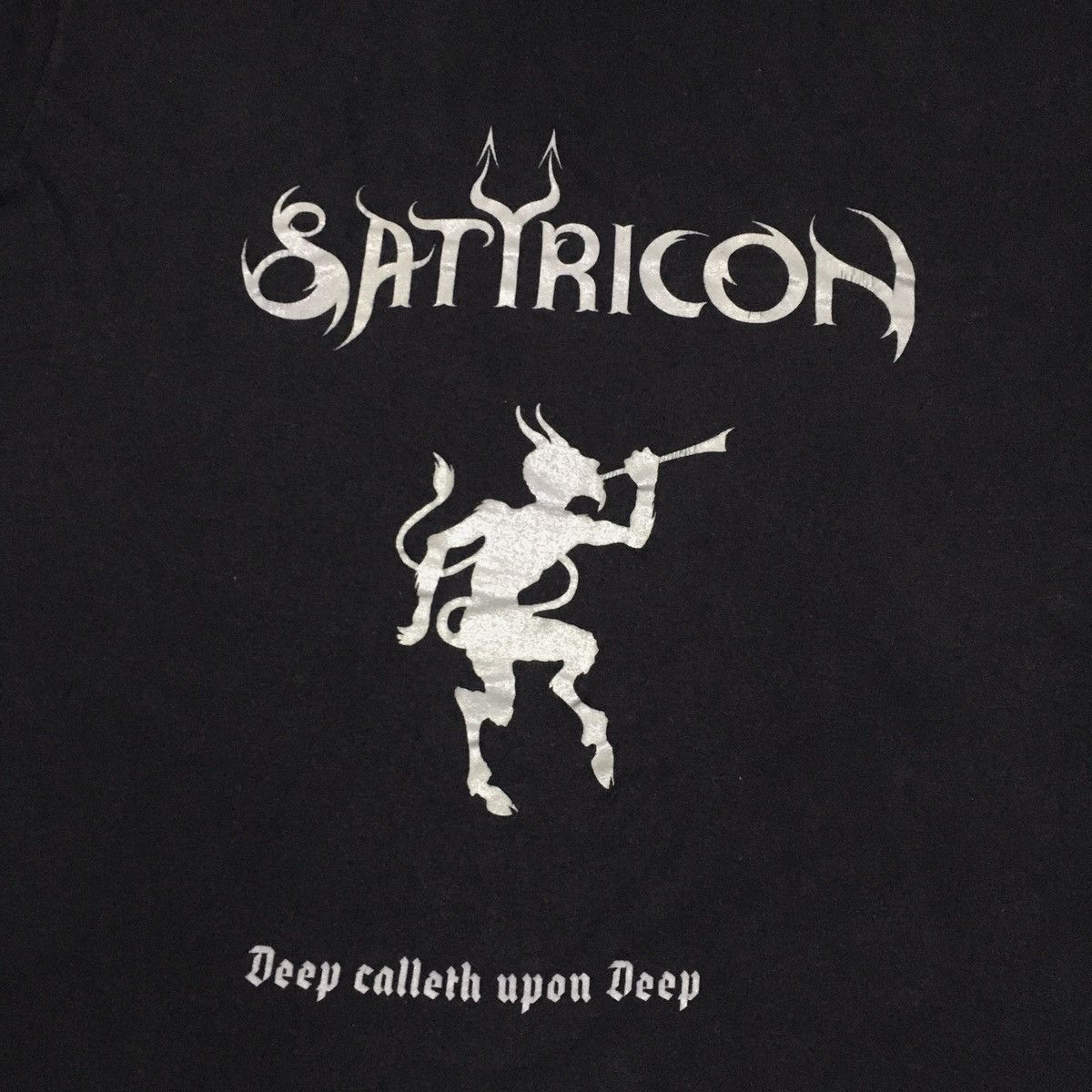 Band Tees SATYRICON “Deep Calleth Upon Deep” Black Metal T-shirt Size US XL / EU 56 / 4 - 3 Thumbnail