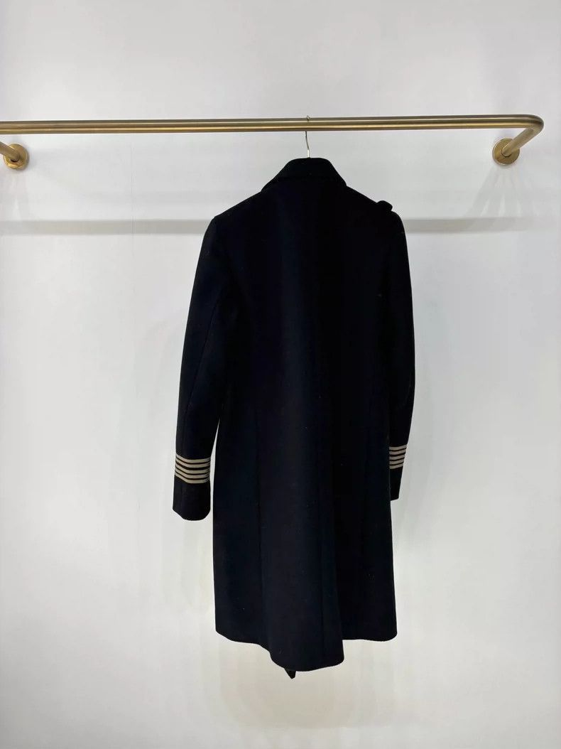 Saint Laurent Paris Long Coat with Gold Buttons-2507 Size S / US 4 / IT 40 - 9 Thumbnail