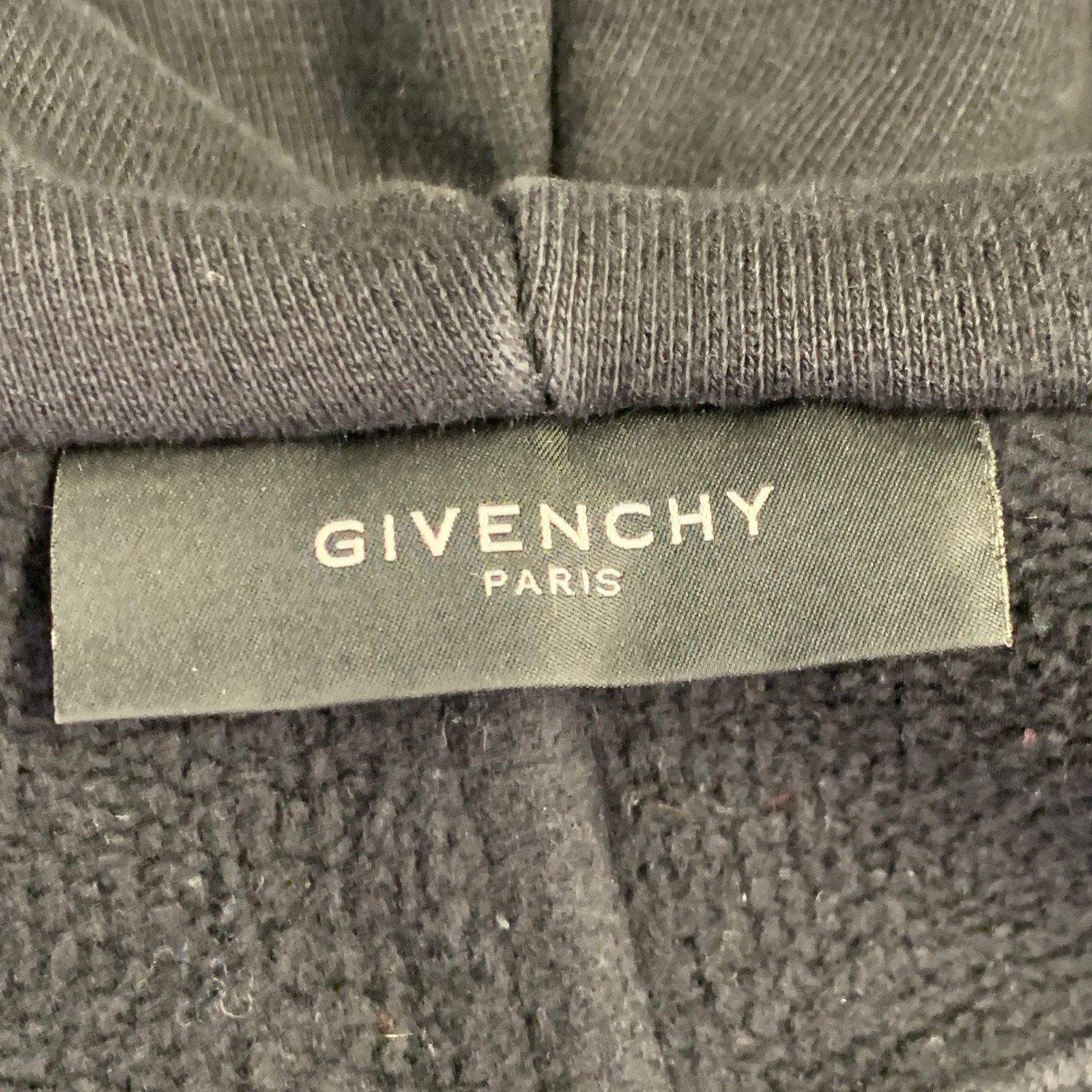 Givenchy GIVENCHY Size XXS Black Cotton Hooded Zip Up Sweatshirt Size US XXS / EU 40 - 4 Thumbnail