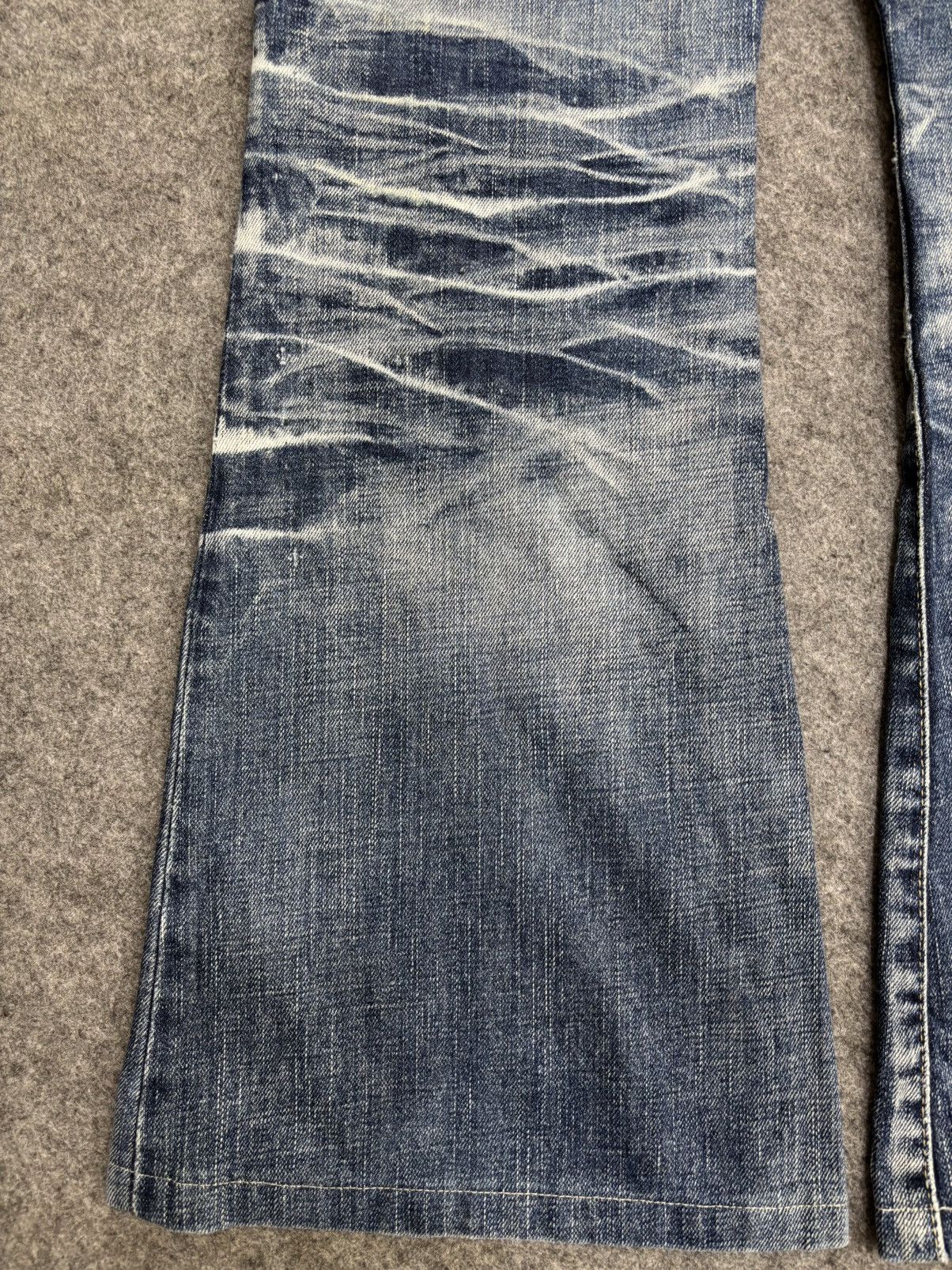Tornado Mart 💥Bell Bottom💥Tornado Mart Crazy Claw Mark Denim F621 Size 33" - 19 Thumbnail