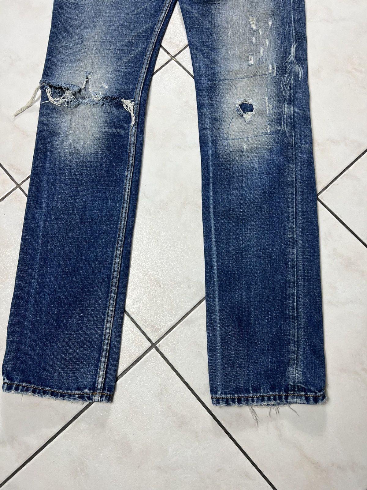Diesel Vintage Diesel shioner distressed denim jeans slim skinny Size US 30 / EU 46 - 5 Thumbnail