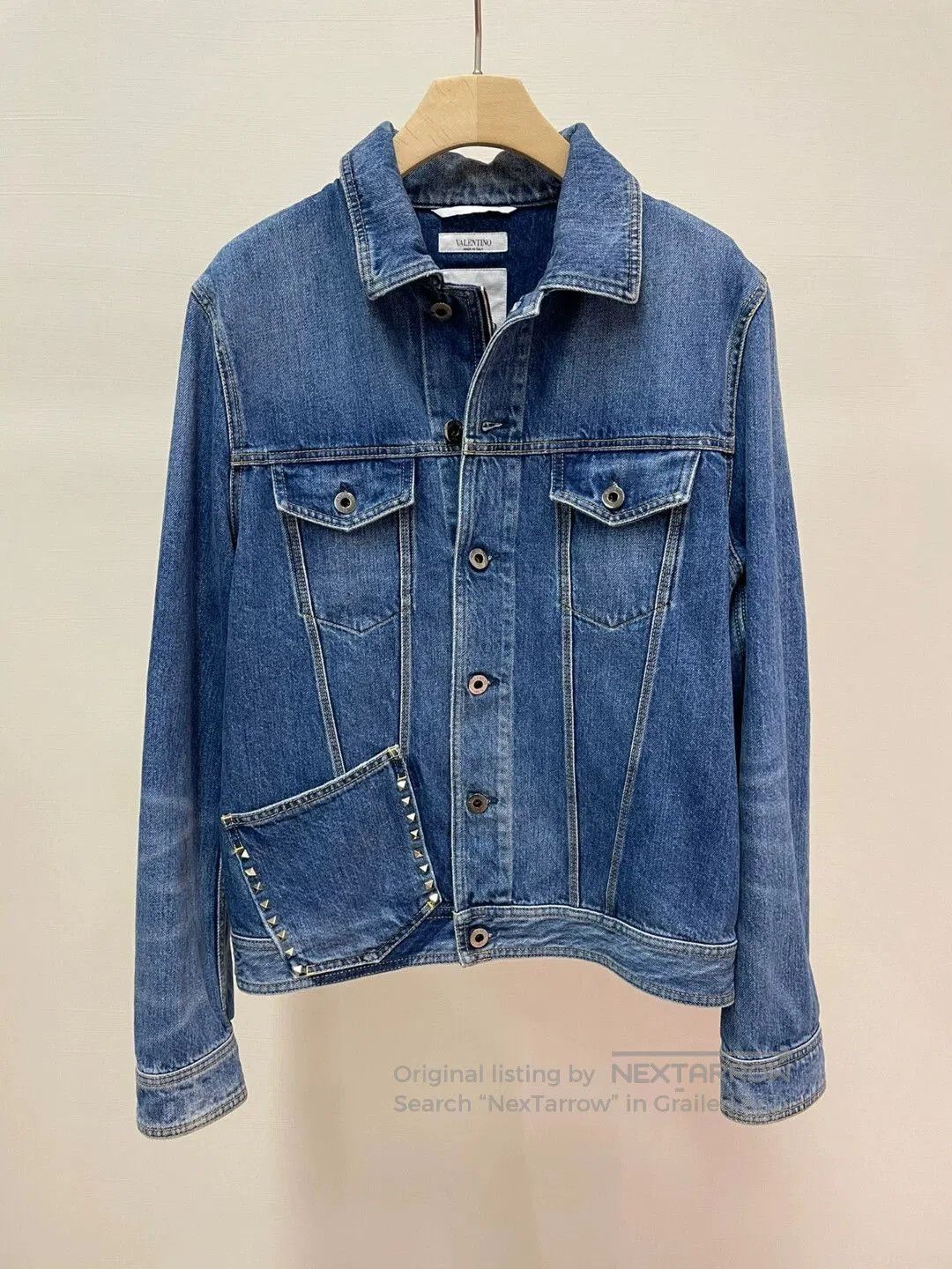 Valentino VALENTINO Men's Denim Jacket. Size US M / EU 48-50 / 2 - 1 Thumbnail
