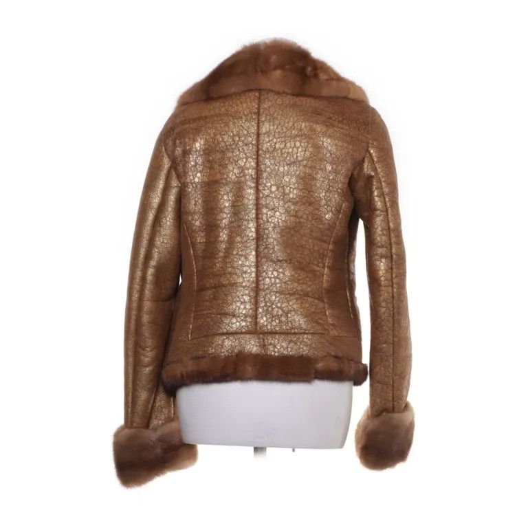 Prada Mink Fur Leather Sherpa Bomber Jacket Size M / US 6-8 / IT 42-44 - 2 Thumbnail