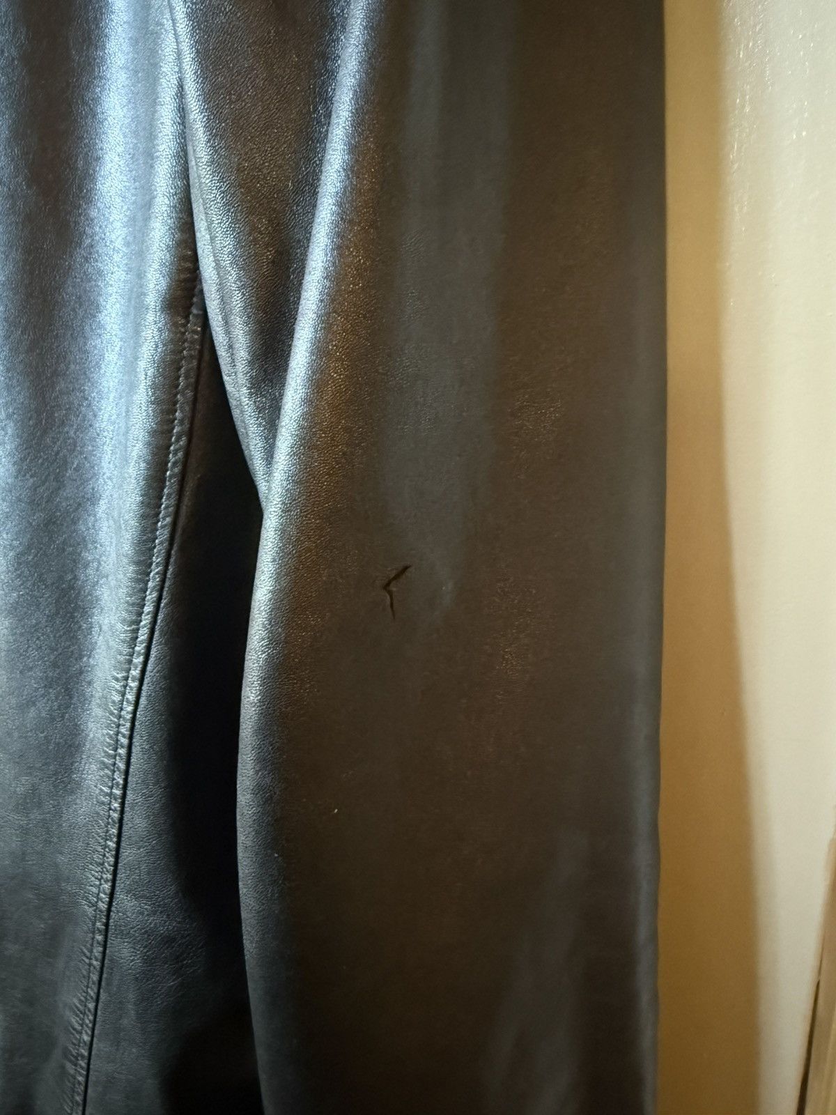 Helmut Lang Helmut Lang Vintage Leather Shirt Jacket — Late 1990s Size US S / EU 44-46 / 1 - 10 Thumbnail