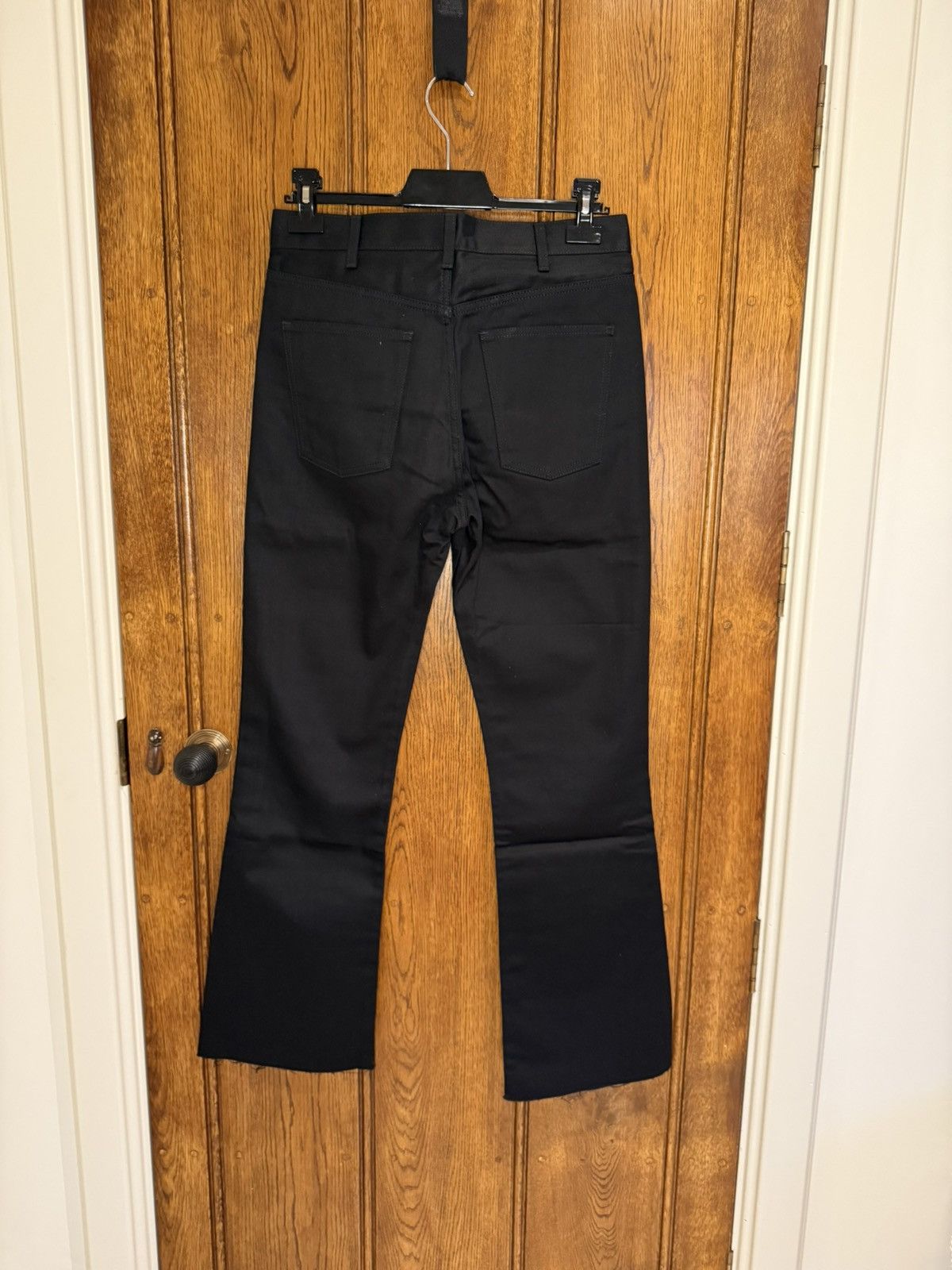Celine Holy Grail FW21 Celine raw hem flared dylan black jeans 30 Size US 30 / EU 46 - 16 Thumbnail