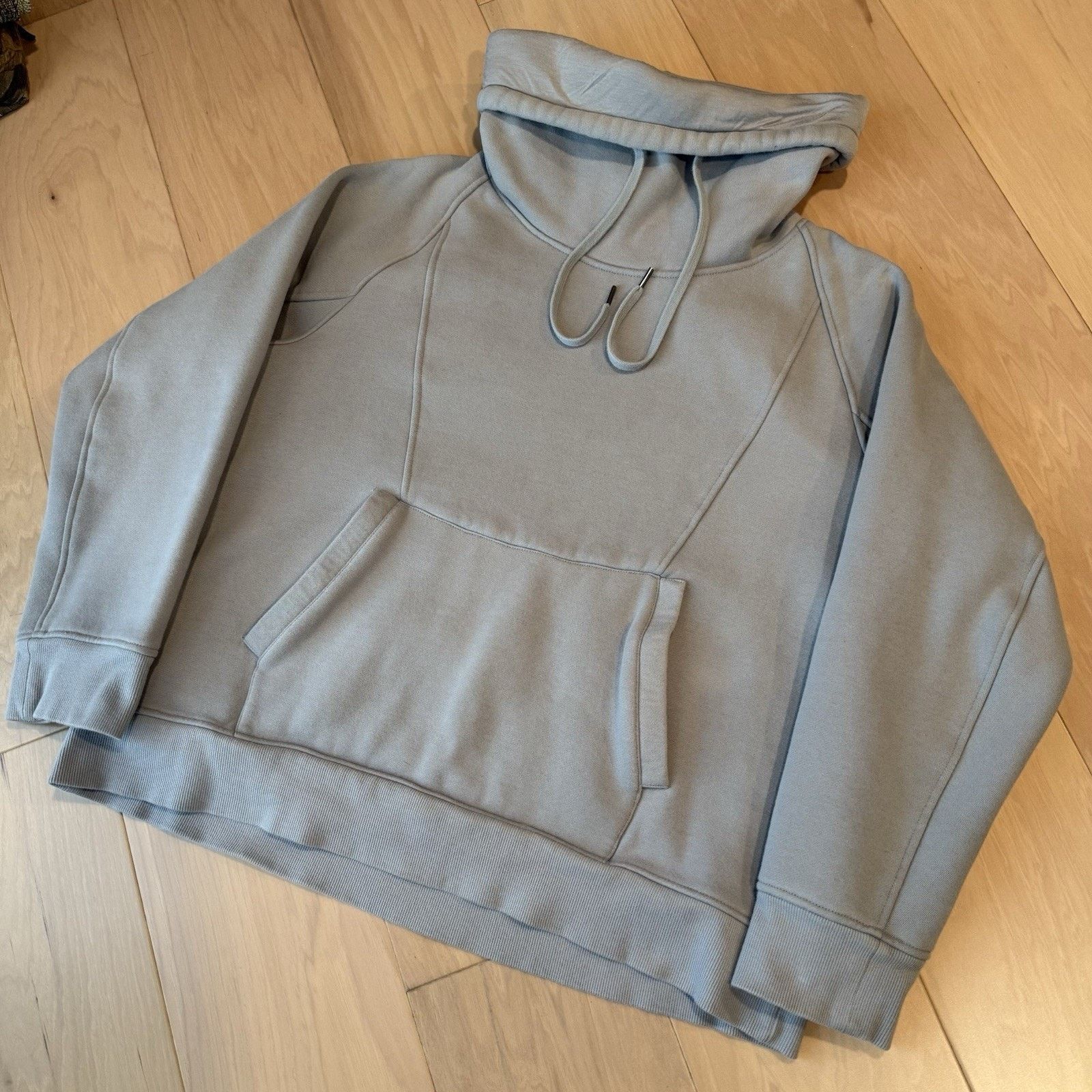 Helmut Lang Helmut Lang Hoodie Women's Gray Cowl Neck Fleece Pullover Size XXL / US 16-18 / IT 52-54 - 9 Thumbnail