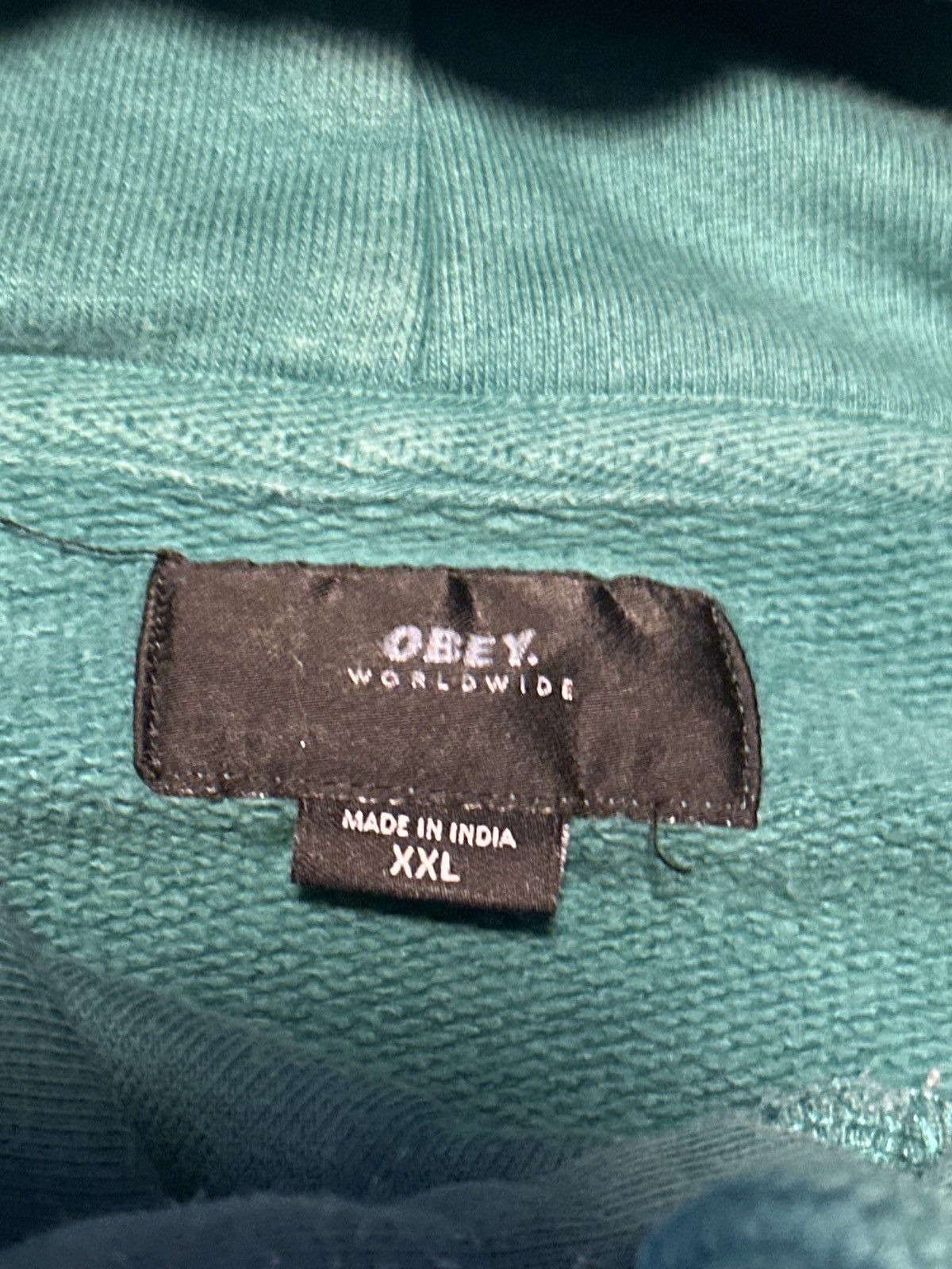 Obey × Vintage GREEN vintage obey hoodie Size US XXL / EU 58 / 5 - 2 Thumbnail