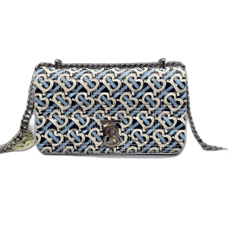 Burberry Barrel Crossbody Bag In Excellent Condition in Blue, Women's