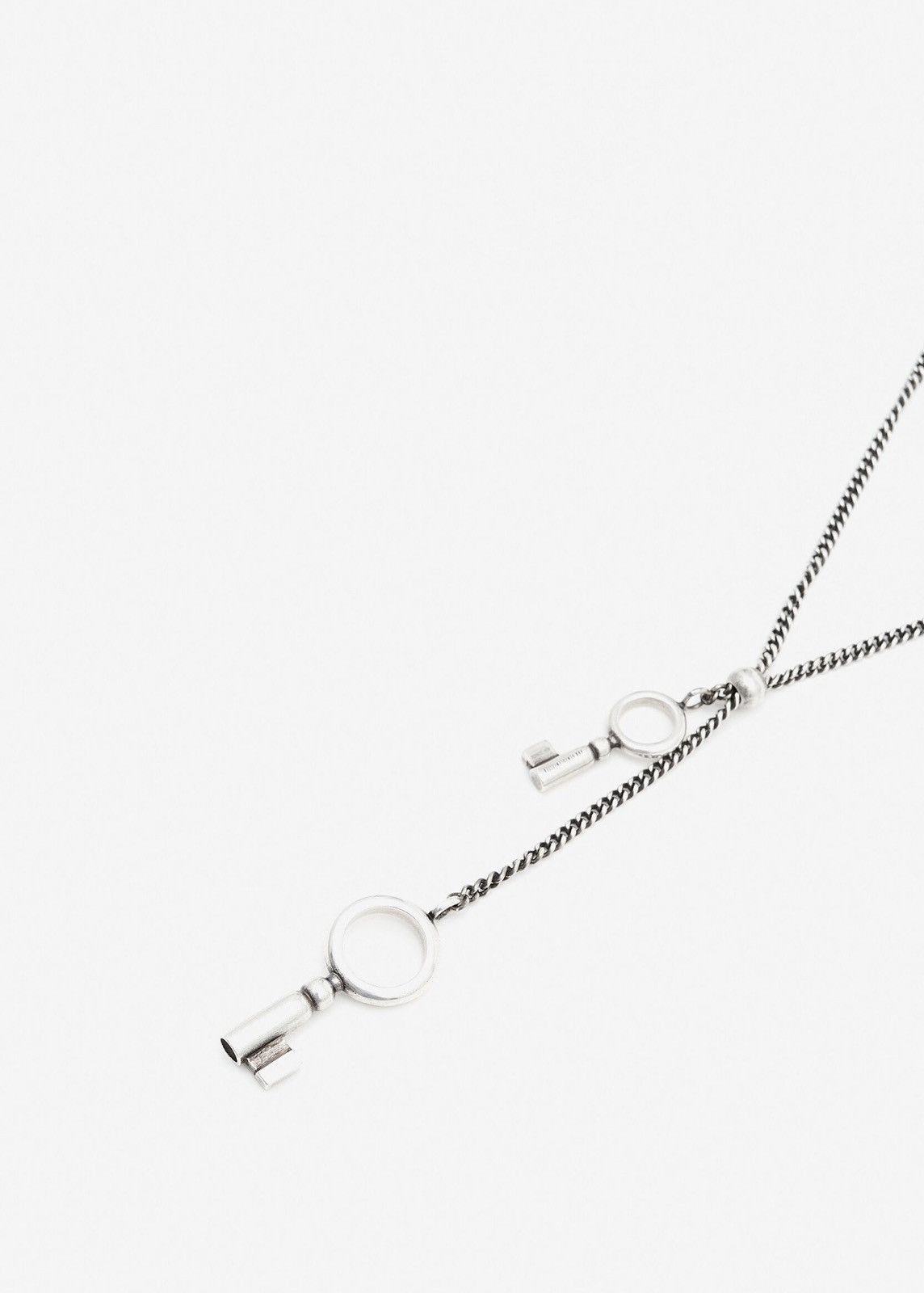 Ann Demeulemeester Ann Demeulemeester Pama Keys Silver Necklace Size ONE SIZE - 3 Thumbnail