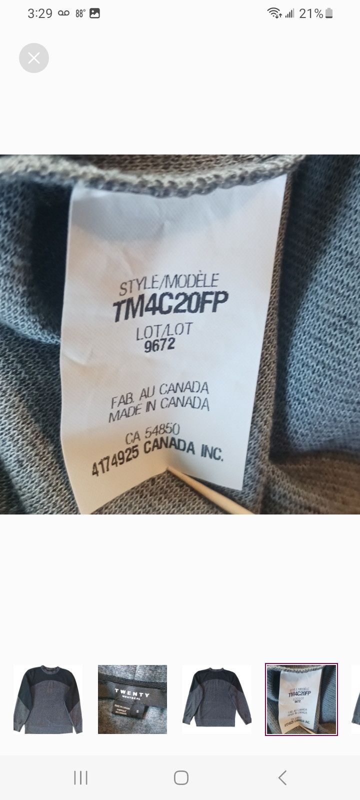Other Twenty Montreal Sweater Size US M / EU 48-50 / 2 - 4 Thumbnail