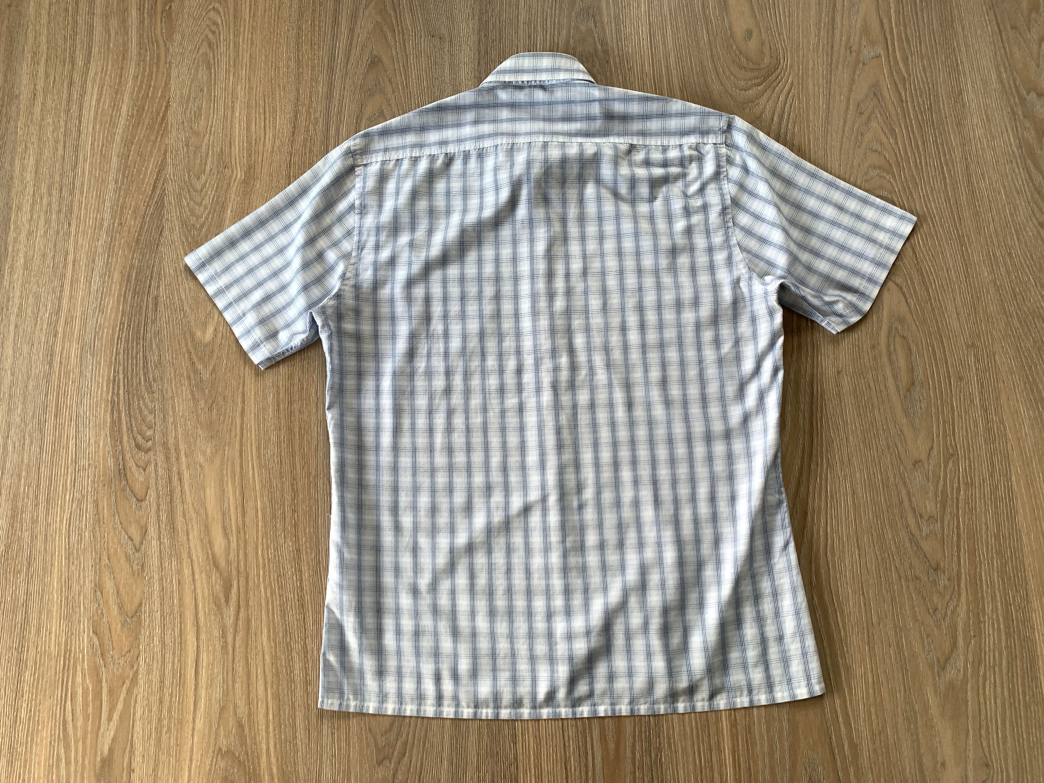 Vintage × Yves Saint Laurent Vintage Yves Saint Laurent Plaid Short Sleeve Shirt Size US M / EU 48-50 / 2 - 3 Thumbnail