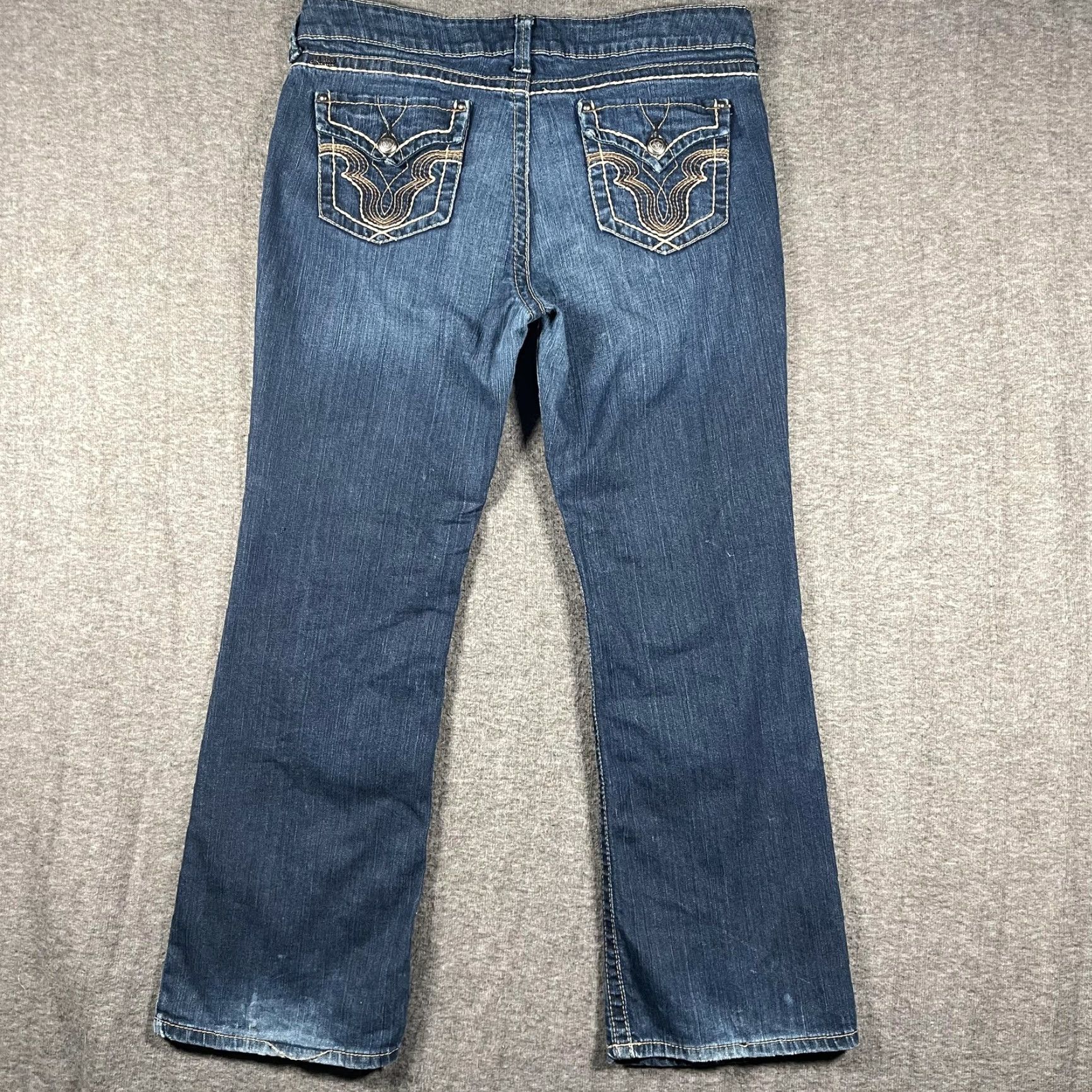 Ariat Ariat Jeans Ruby Womens 33S Medium Wash Bootcut Denim 5-Pocket Stretch Mid Rise Size 24" / US 00 / IT 34 - 3 Thumbnail