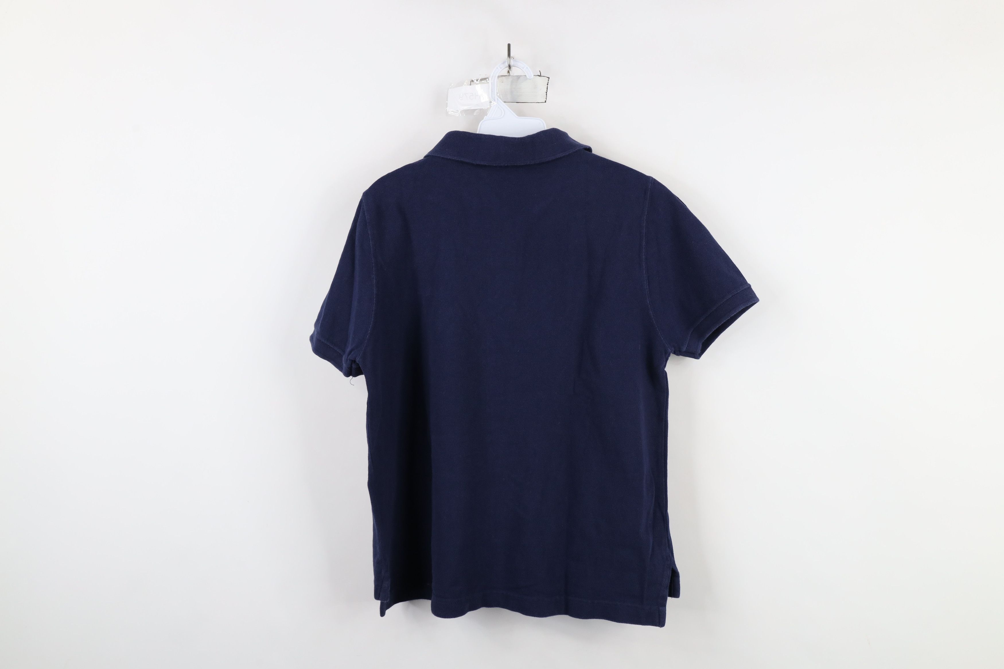Reebok × Vintage Vintage 90s Reebok Spell Out Collared Polo Shirt Navy Blue Size M / US 6-8 / IT 42-44 - 10 Thumbnail