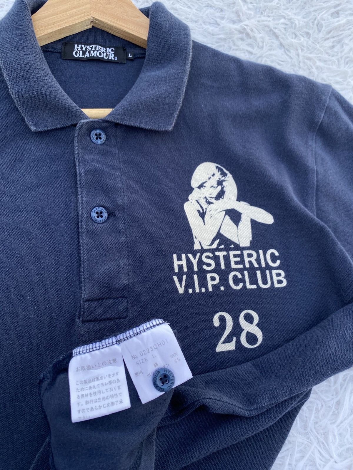 Hysteric Glamour Rare Vintage Hysteric Glamour VIP Club Polo Tee Size US M / EU 48-50 / 2 - 18 Thumbnail