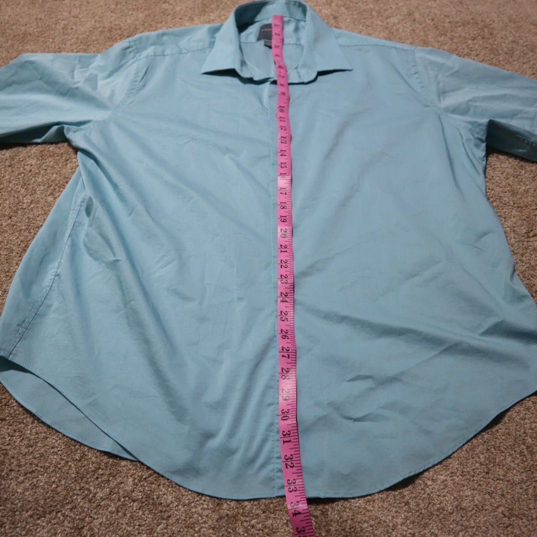 Madison Madison Dress Shirt Madison Slim Fit Button-Down Shirt Blue Adult Men 2XL 18 18.5 Cotton Regular Button Down Collar Blue Dress Shirt Mens XXL 2XL Size 48R - 5 Thumbnail