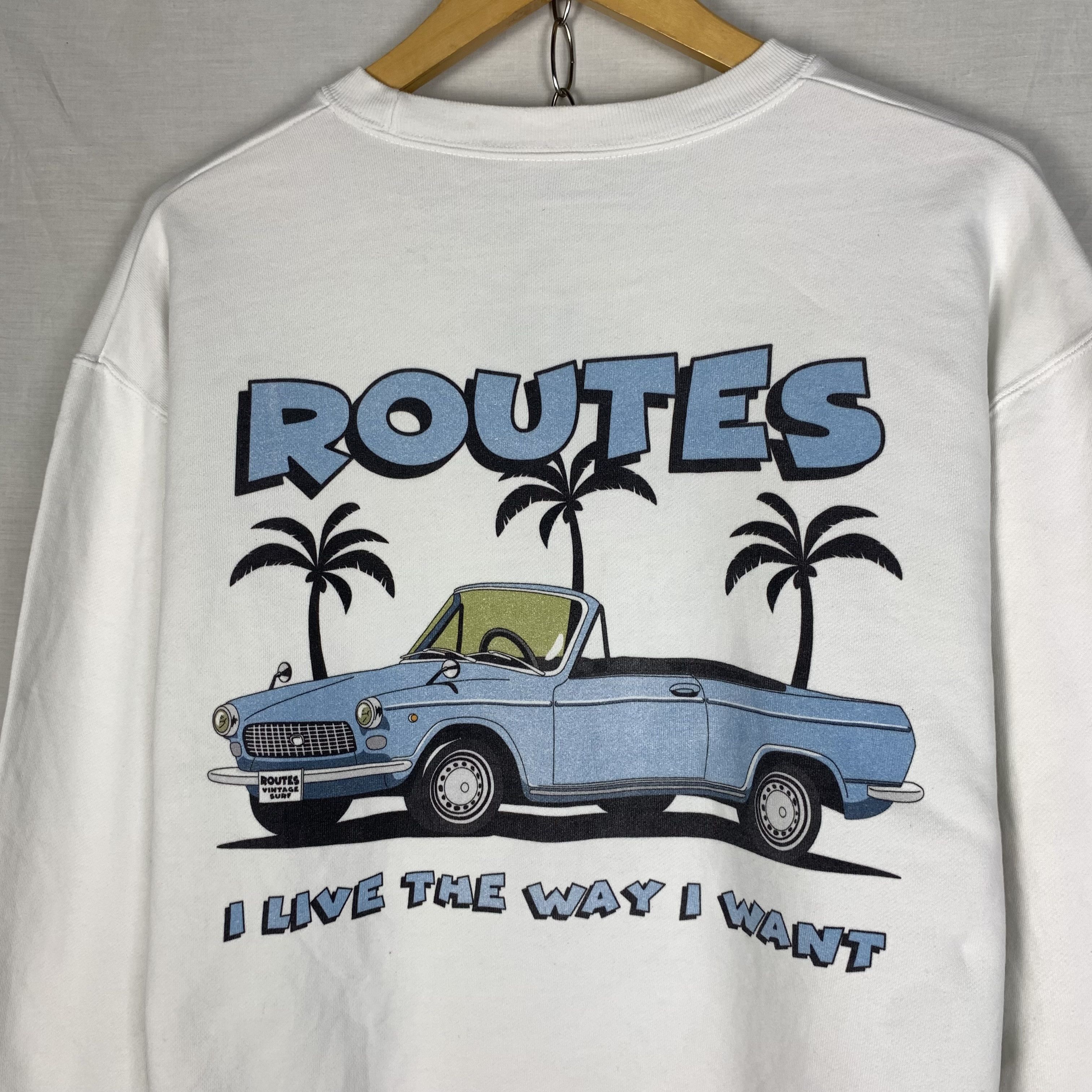 Japanese Brand Routes Beach Sweatshirt Crewneck Size US M / EU 48-50 / 2 - 2 Thumbnail