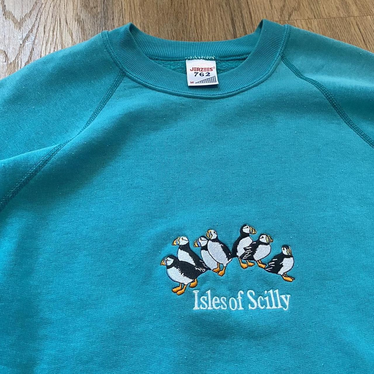 Jerzees Isles of Scilly Penguins Vintage y2k Boxy Sweatshirt Size US M / EU 48-50 / 2 - 2 Thumbnail