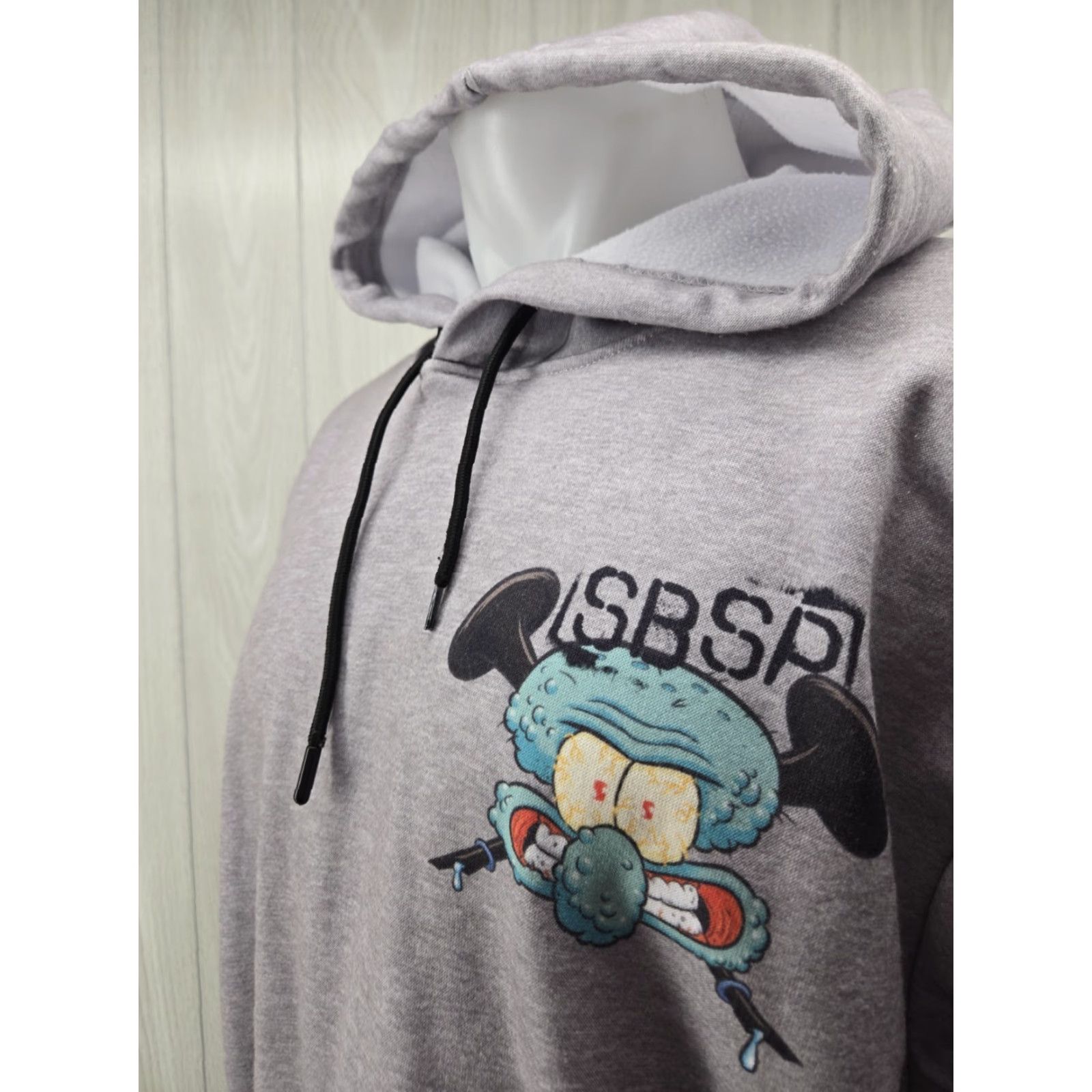 Members Only Members Only x Nickelodeon Hoodie Men Large Spongebob Patrick Squidward Gray Pullover Hooded Graphic Print Pockets Mens Size US L / EU 52-54 / 3 - 6 Thumbnail