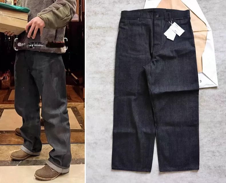 Visvim Visvim Visvim Hakama Pants Unwashed Wide-Leg Denim-2506 Size US 26 / EU 42 - 1 Thumbnail
