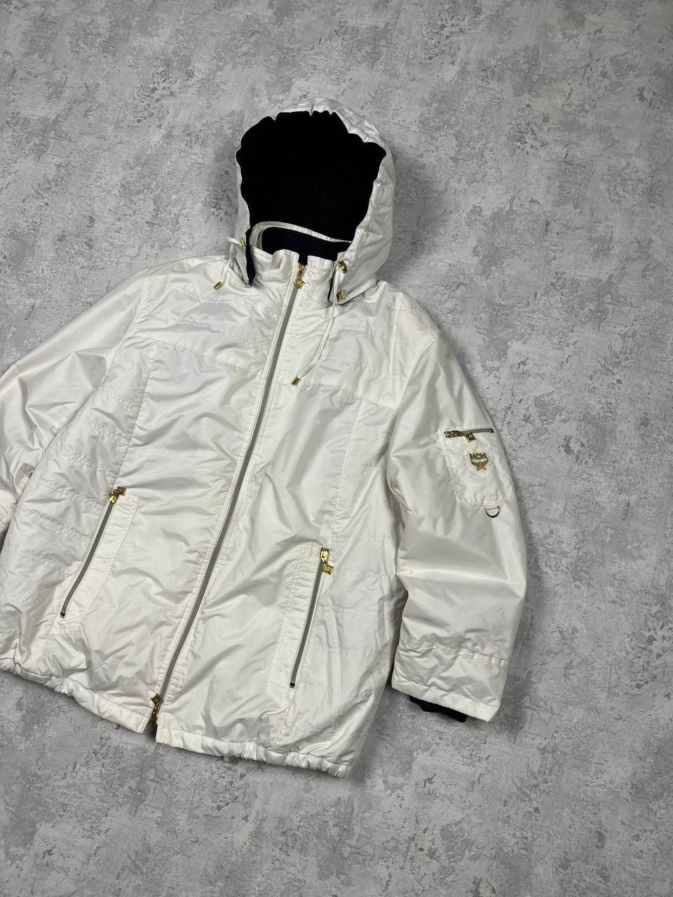 MCM Vintage MCM White Parka Jacket Size L / US 10 / IT 46 - 3 Thumbnail