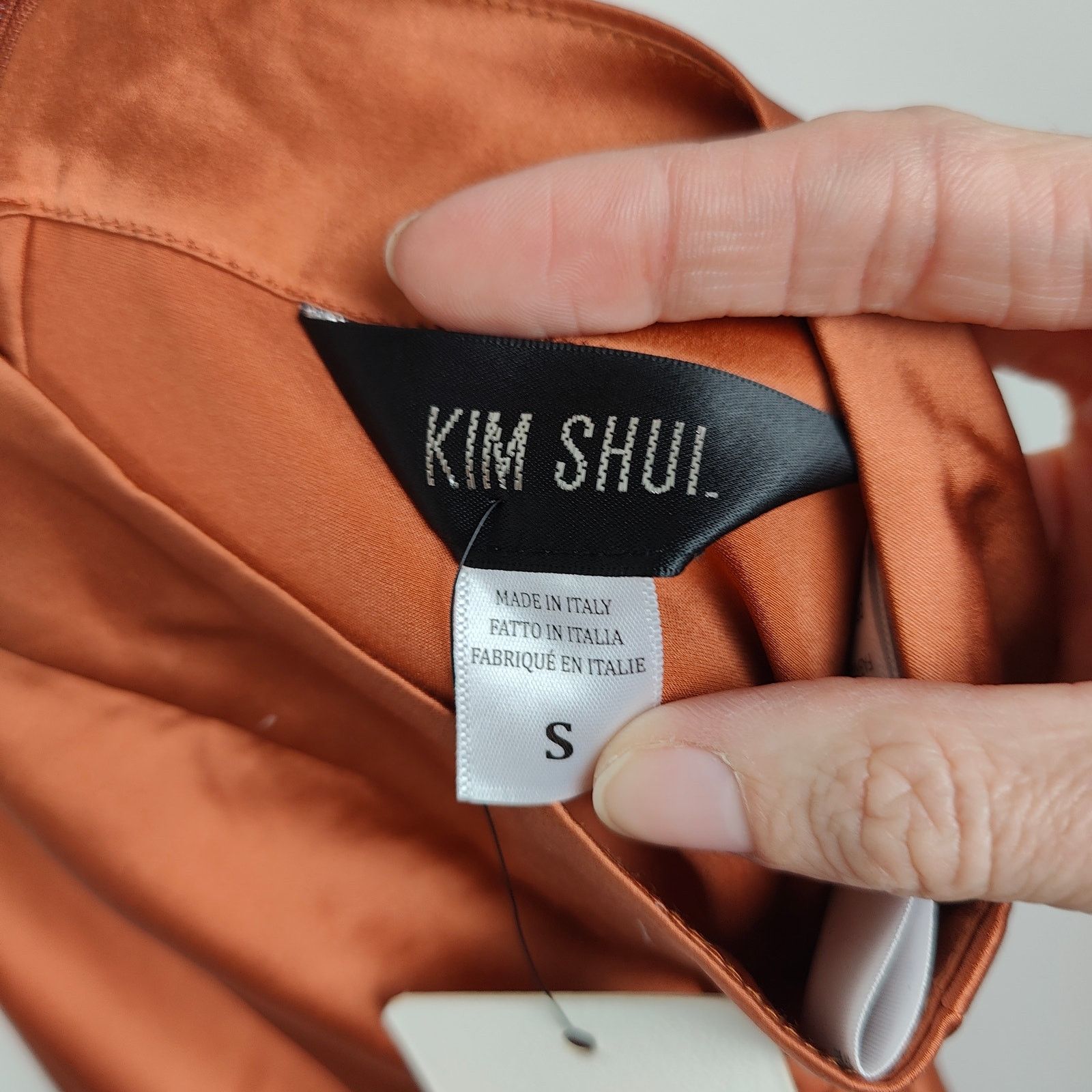 Kim Shui Kim Shui Ruched Mini Skirt Womens Small NWT Bronze Size 27" / US 4 / IT 40 - 8 Thumbnail