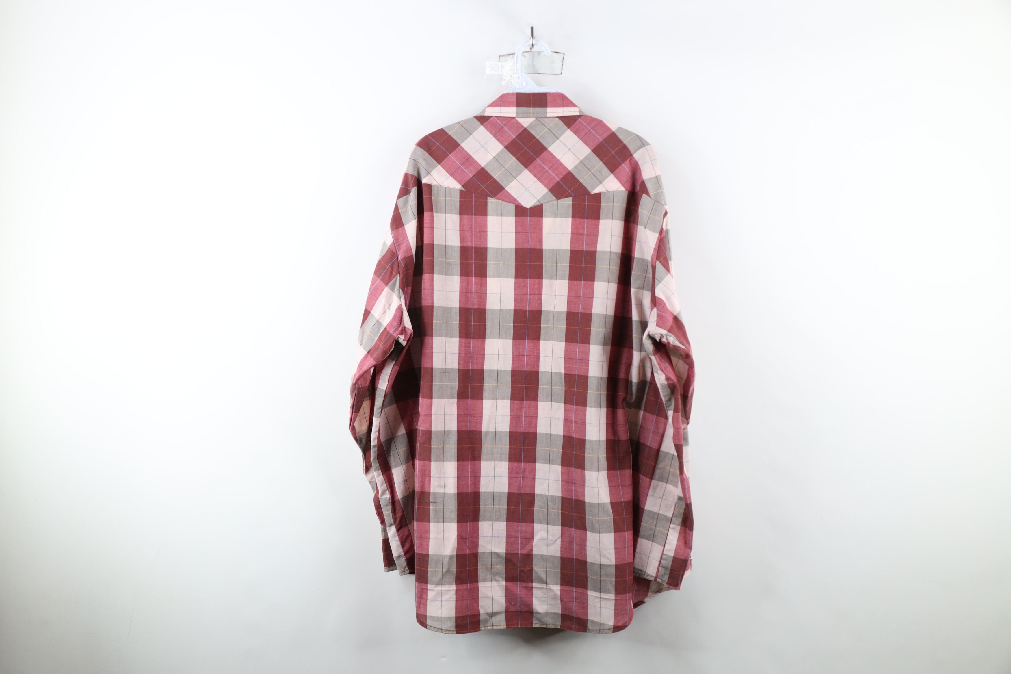 Vintage Vintage 90s Streetwear Western Cowboy Snap Button Shirt Size US XXL / EU 58 / 5 - 11 Thumbnail