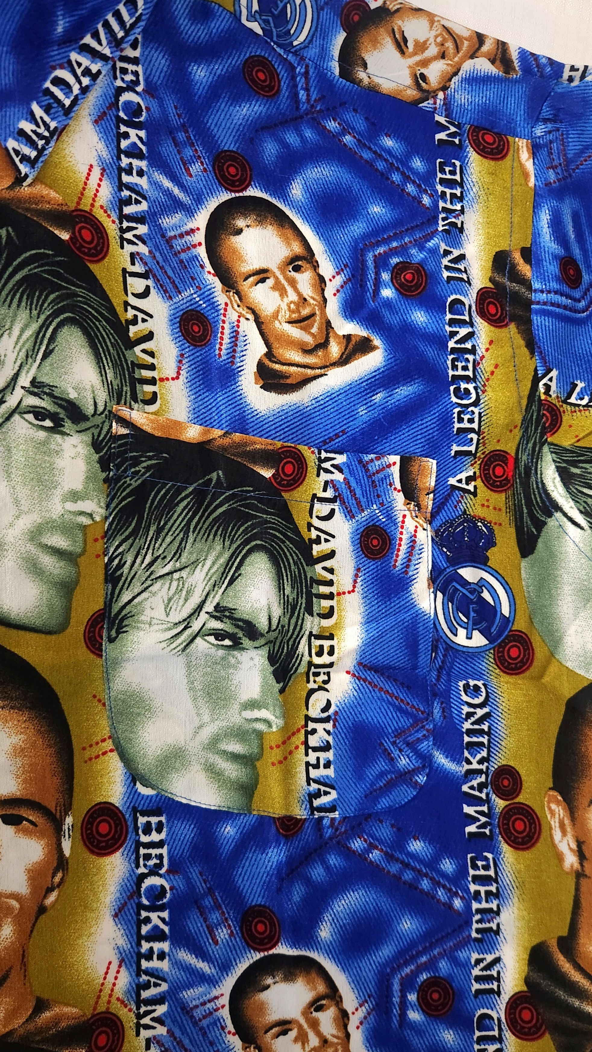 Vintage Vintage David Beckham Real Madrid HEADS ALL OVER PRINT AOP Size US XL / EU 56 / 4 - 10 Thumbnail