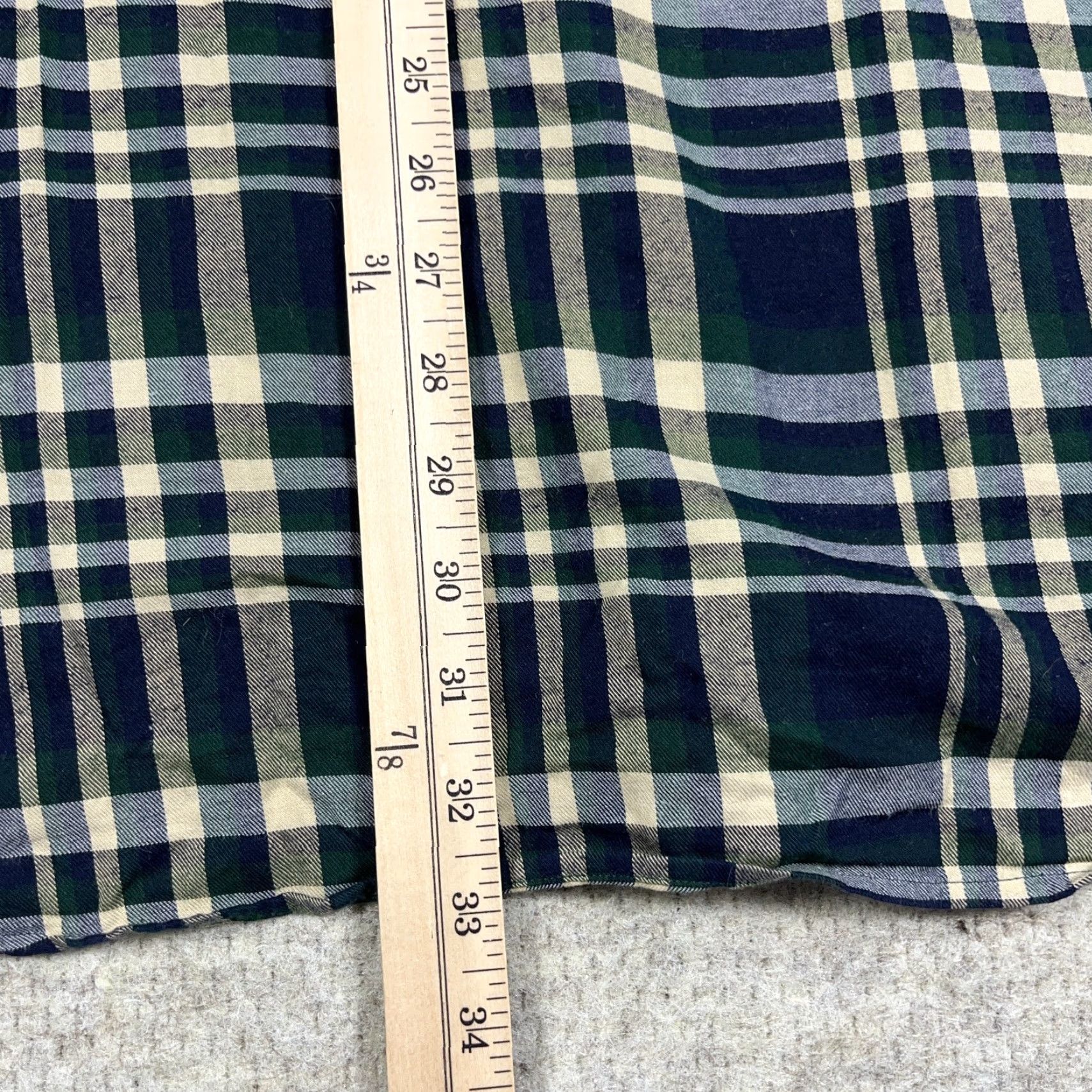 Ralph Lauren Ralph Lauren Button-Up Shirt Men L Blue Plaid Flannel Slim Crest VTG Size US L / EU 52-54 / 3 - 7 Thumbnail