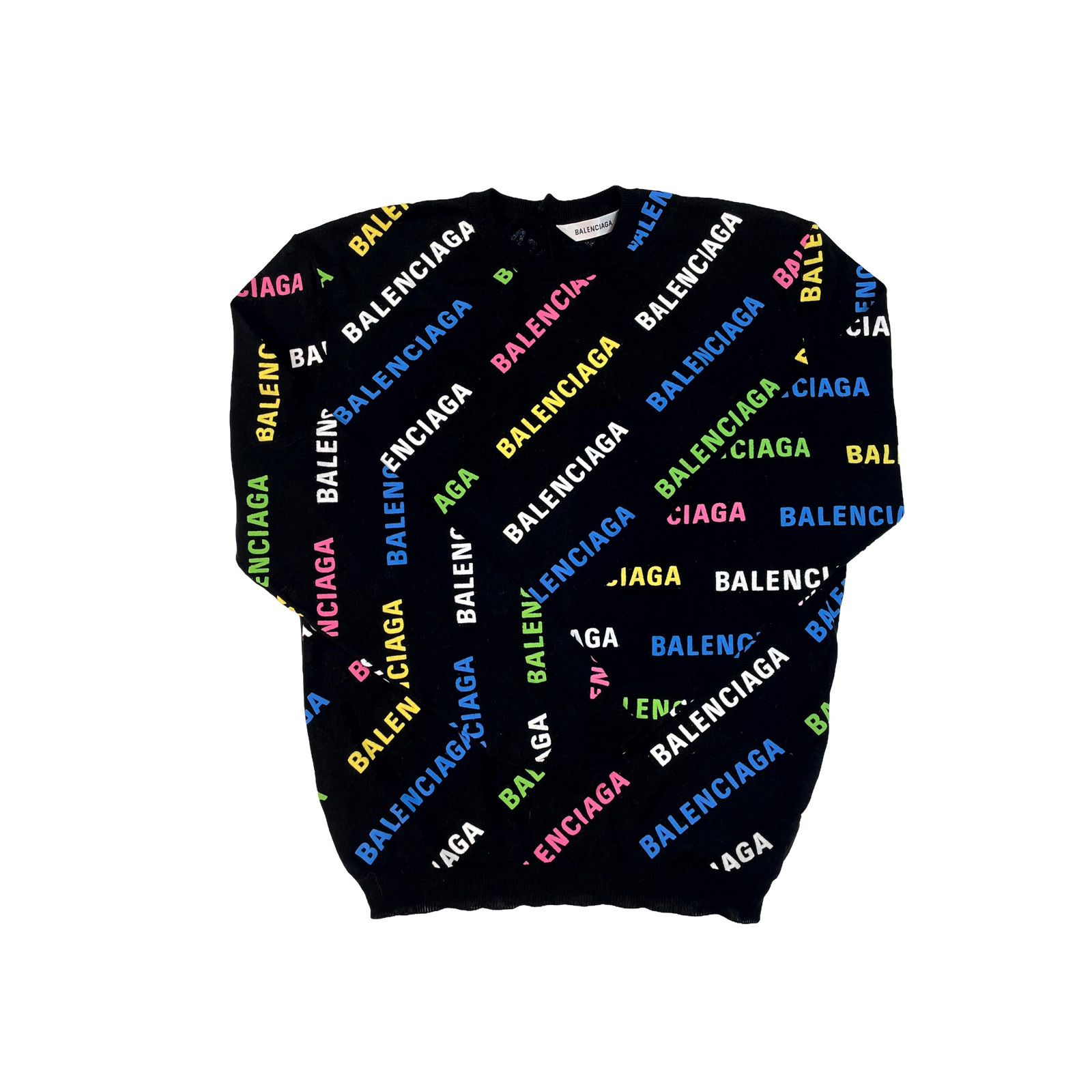 Balenciaga Balenciaga Women's LS Multi Color Top Size S / US 4 / IT 40 - 1 Thumbnail