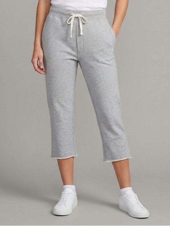 T by Alexander Wang T by Alexander Wang Gray Cotton Cropped Sweatpants - S/M Size 28" / US 6 / IT 42 - 1 Thumbnail