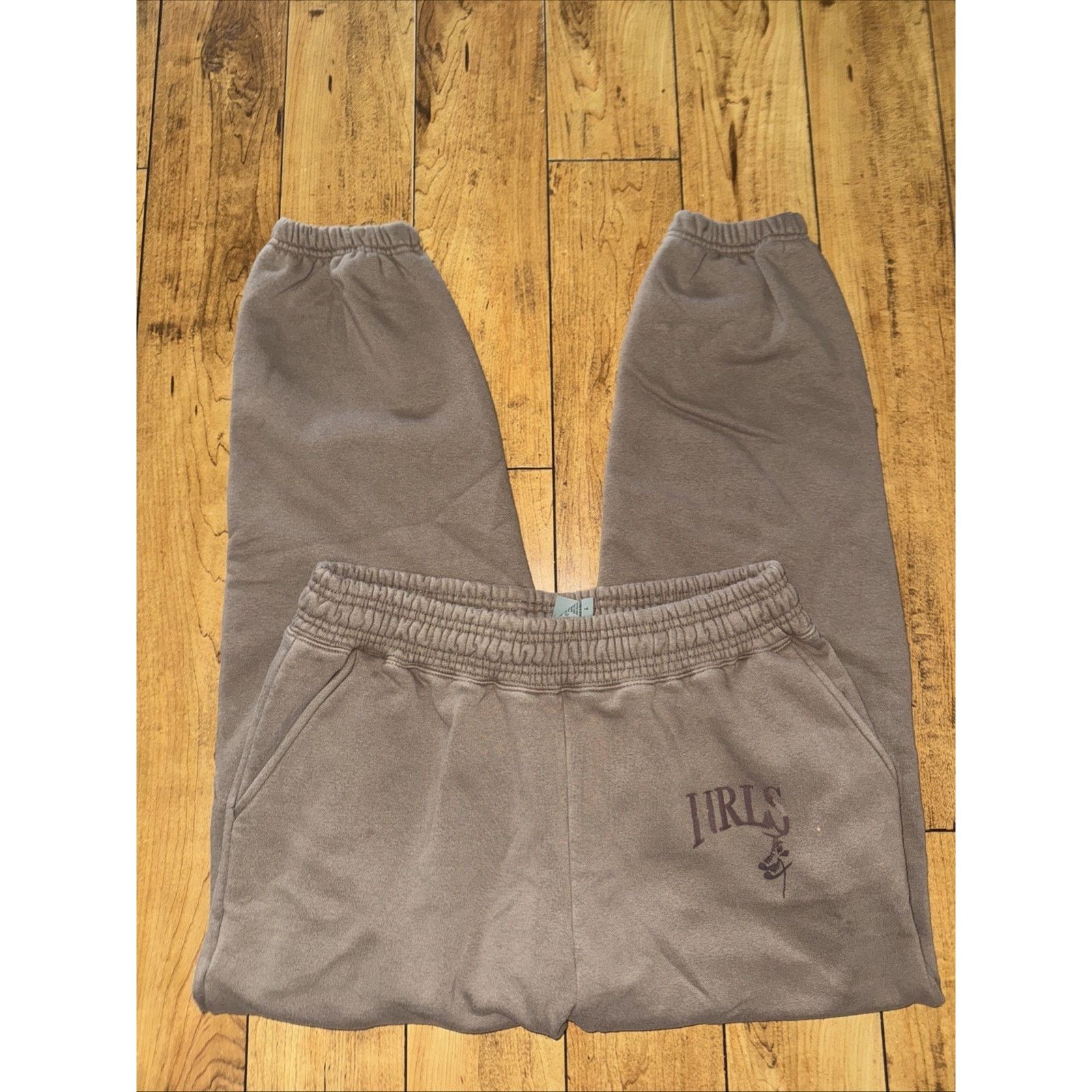 Japanese Brand Hood Raised Taupe Heavyweight Jogger Sweatpants Large 34x30 Size US 34 / EU 50 - 4 Thumbnail