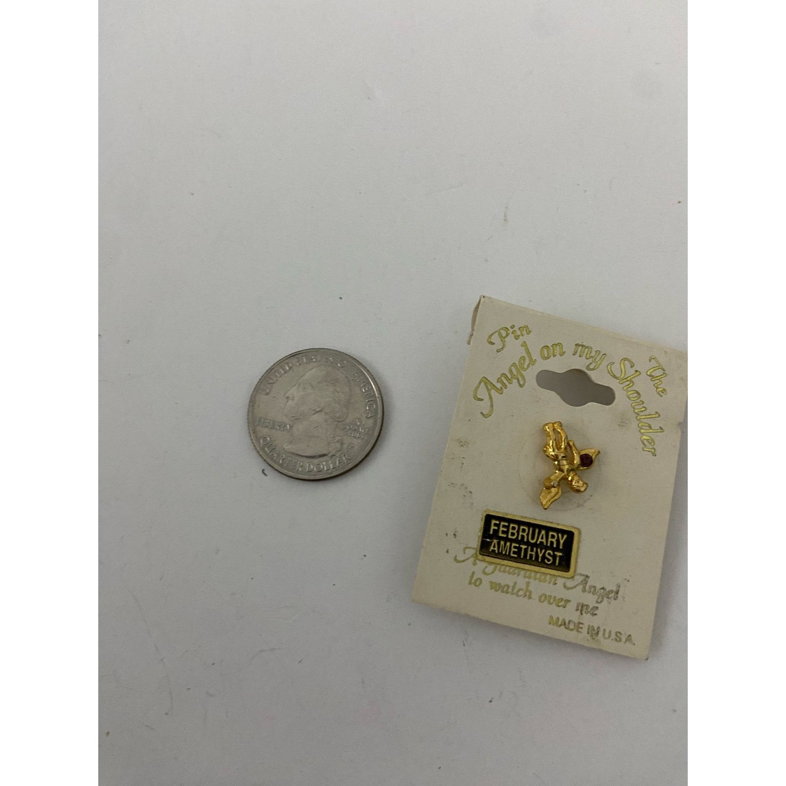 Other February amethyst birthstone angel pin Size ONE SIZE - 3 Thumbnail